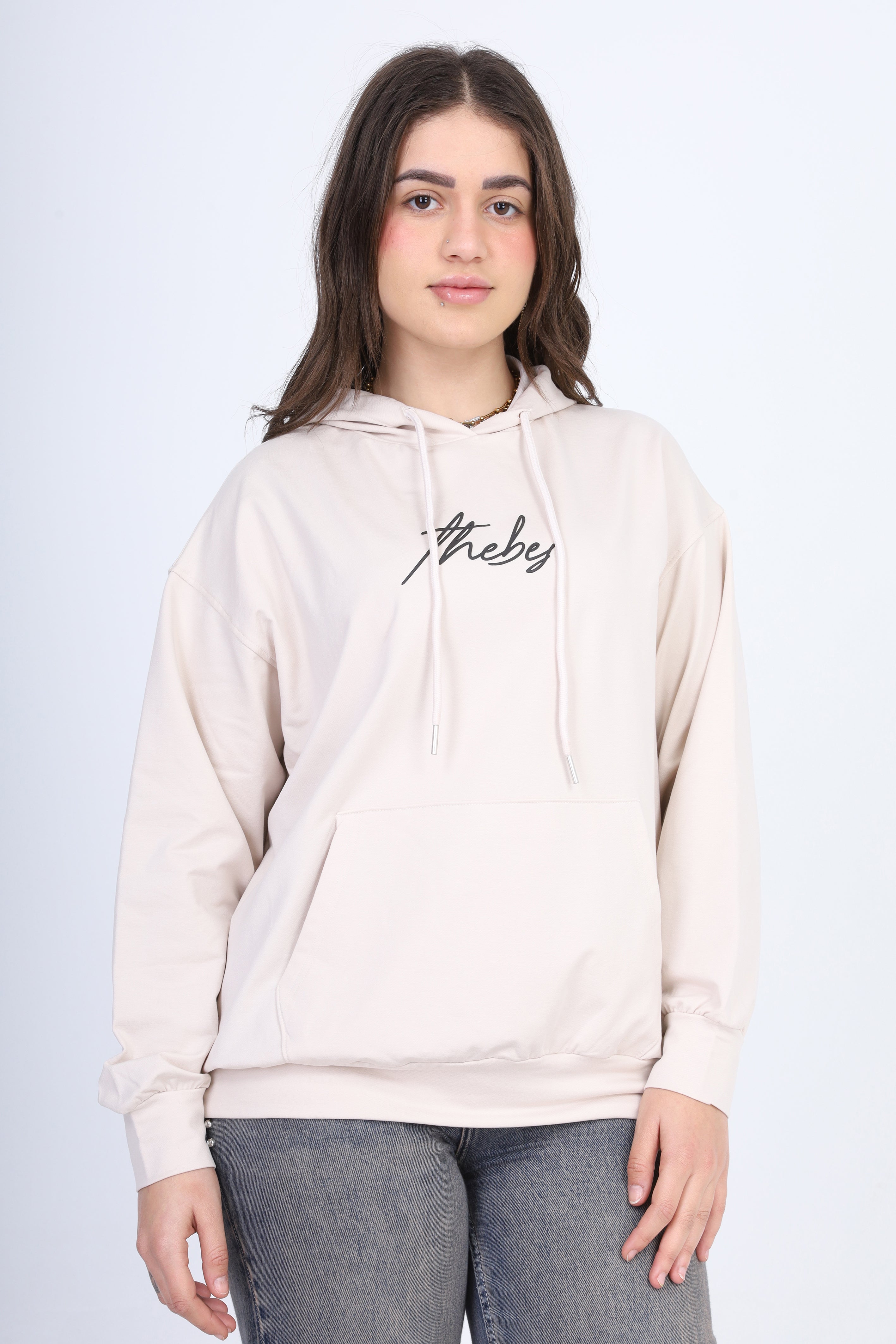 Hooded Sweatshirt with Back Graphic Print 2059S403
