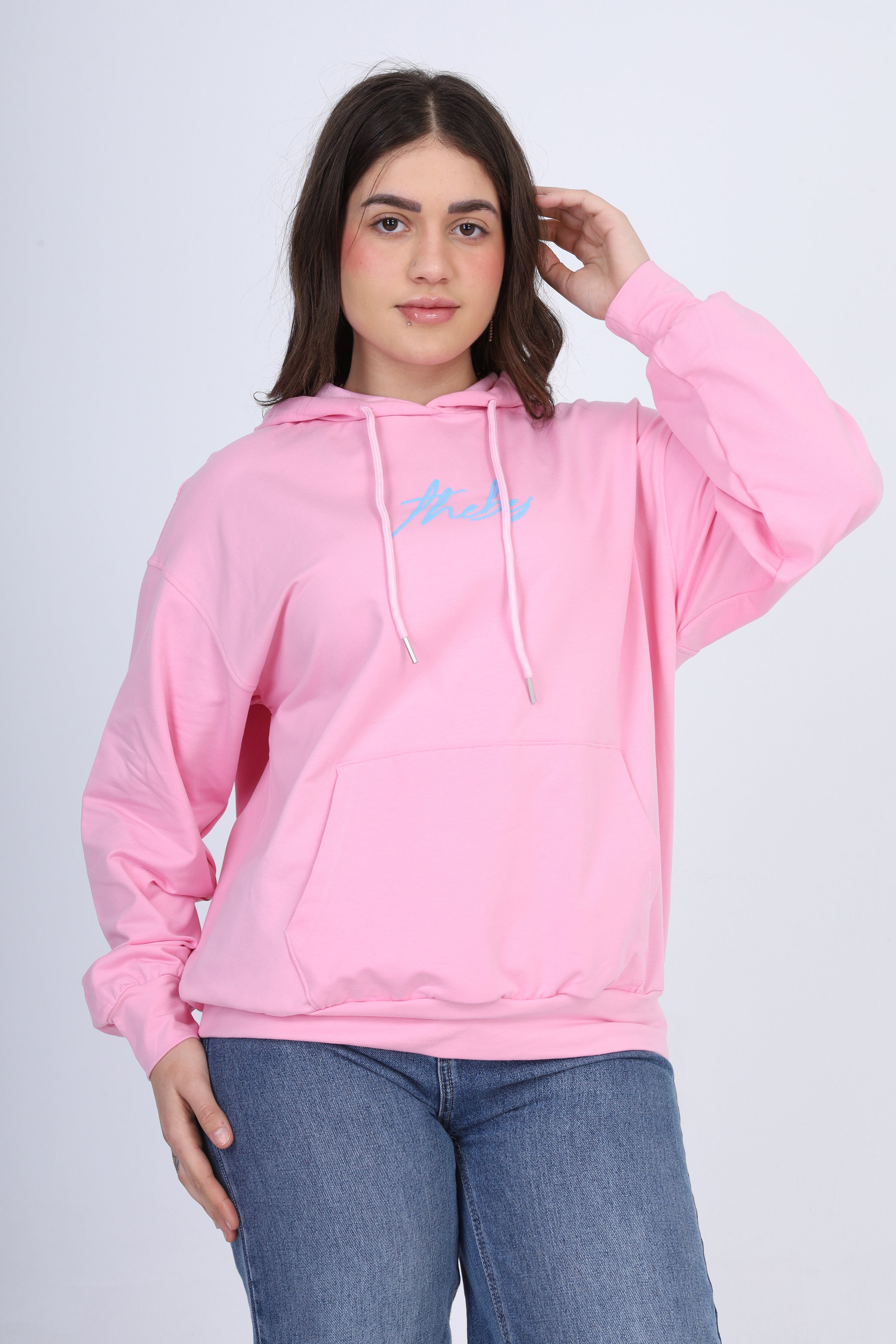 Hooded Sweatshirt with Back Graphic Print 2059S403