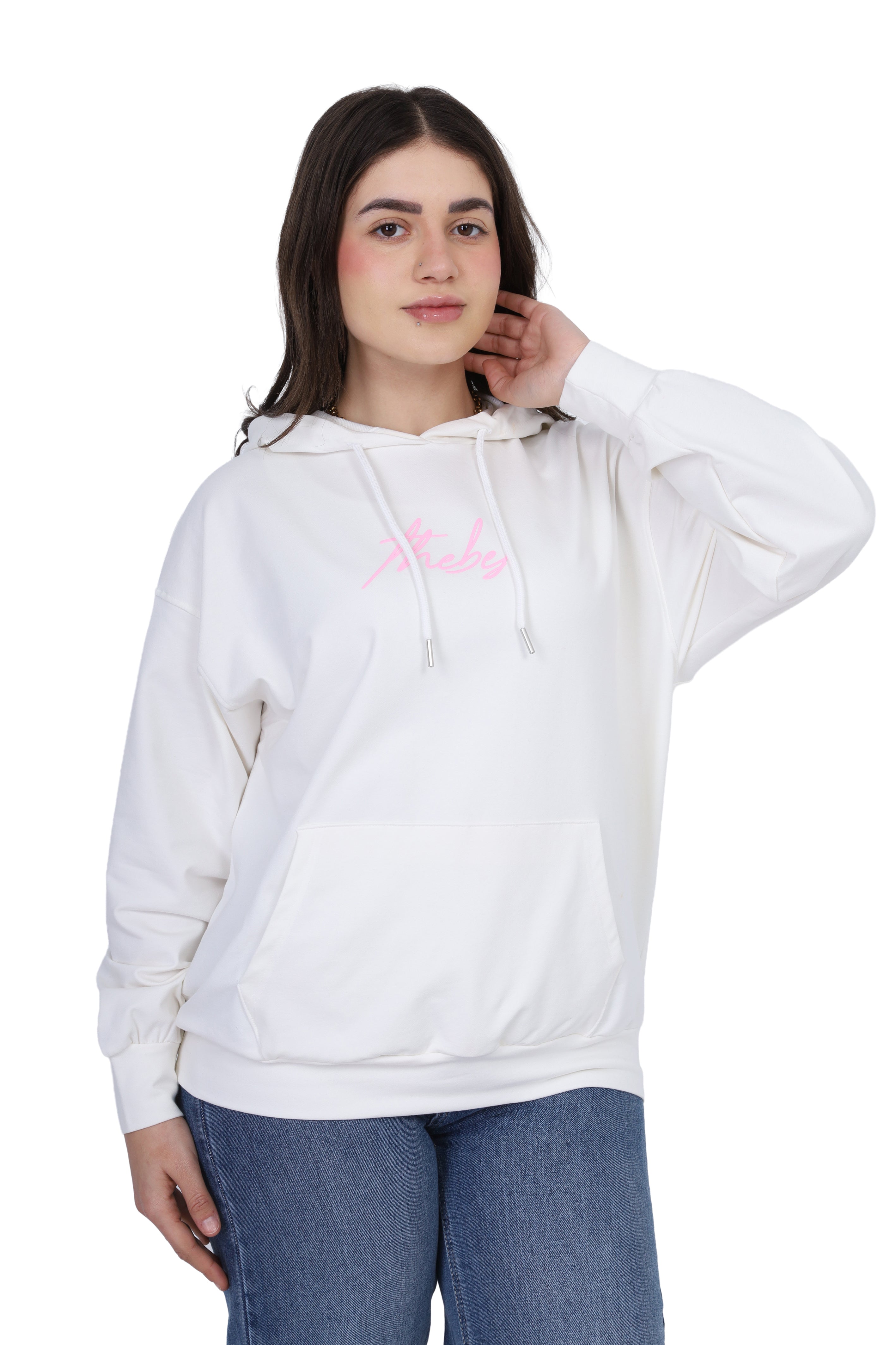 Hooded Sweatshirt with Back Graphic Print 2059S403