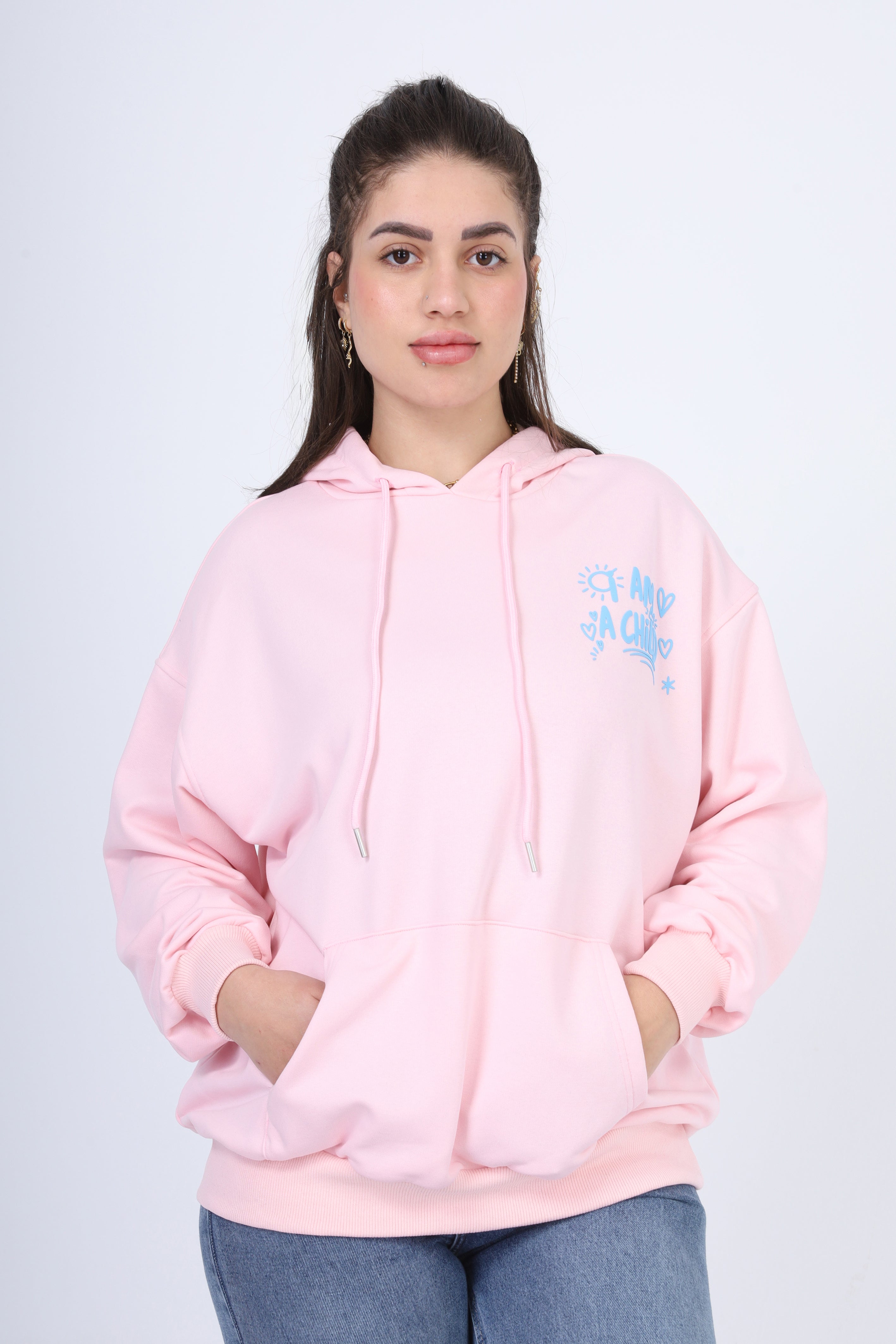 Oversized Hoodie with Back Print 2059S413