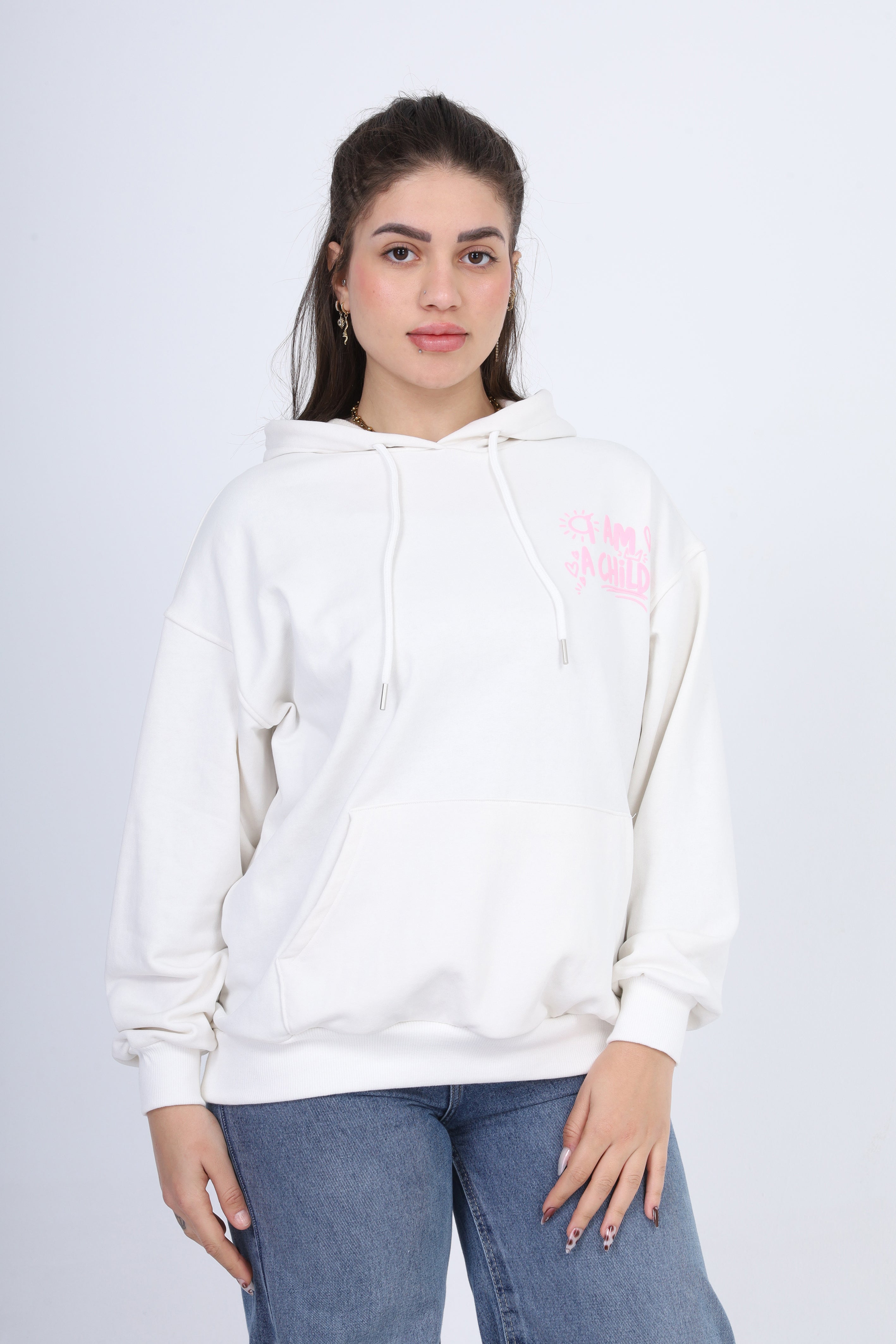 Oversized Hoodie with Back Print 2059S413