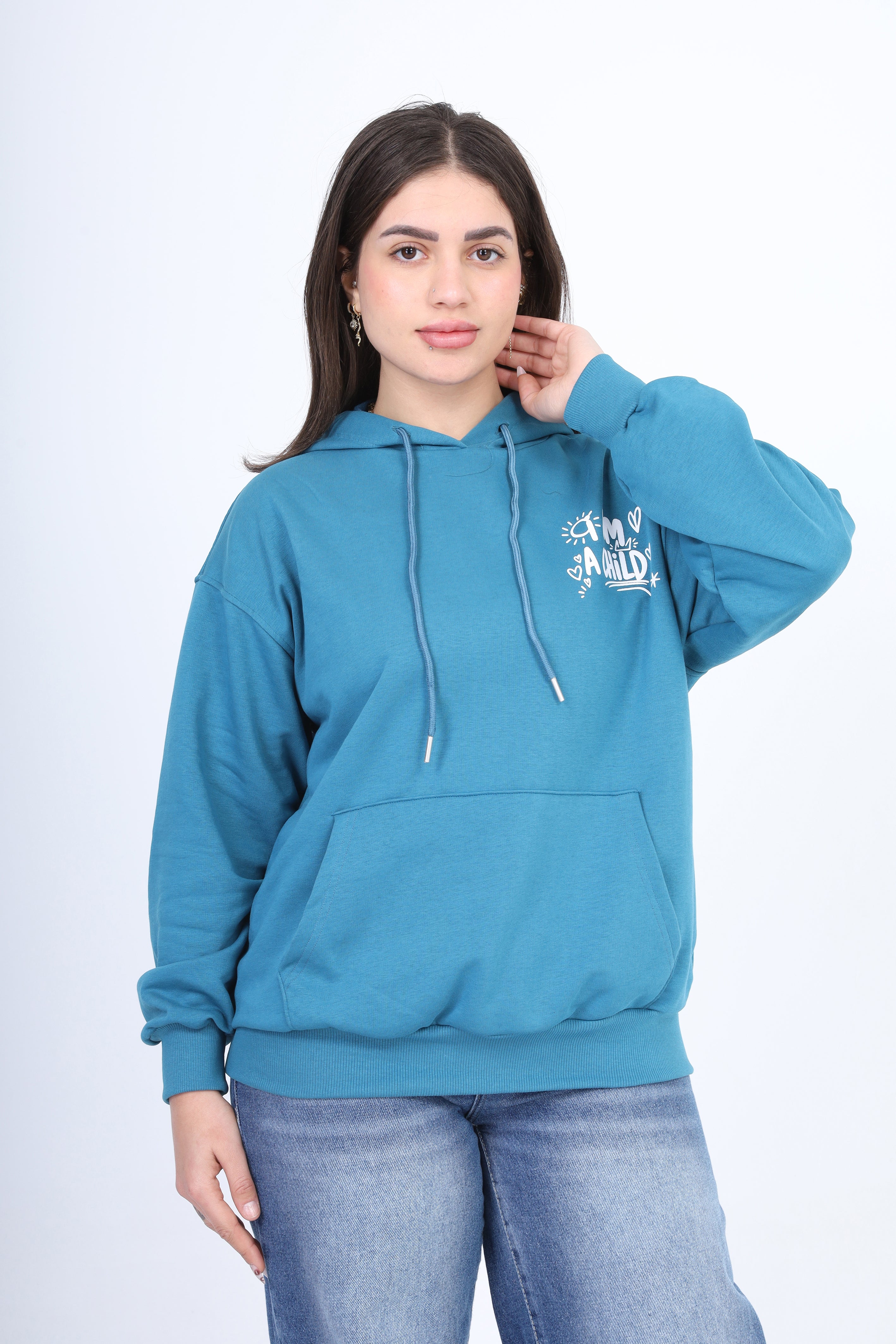 Oversized Hoodie with Back Print 2059S413