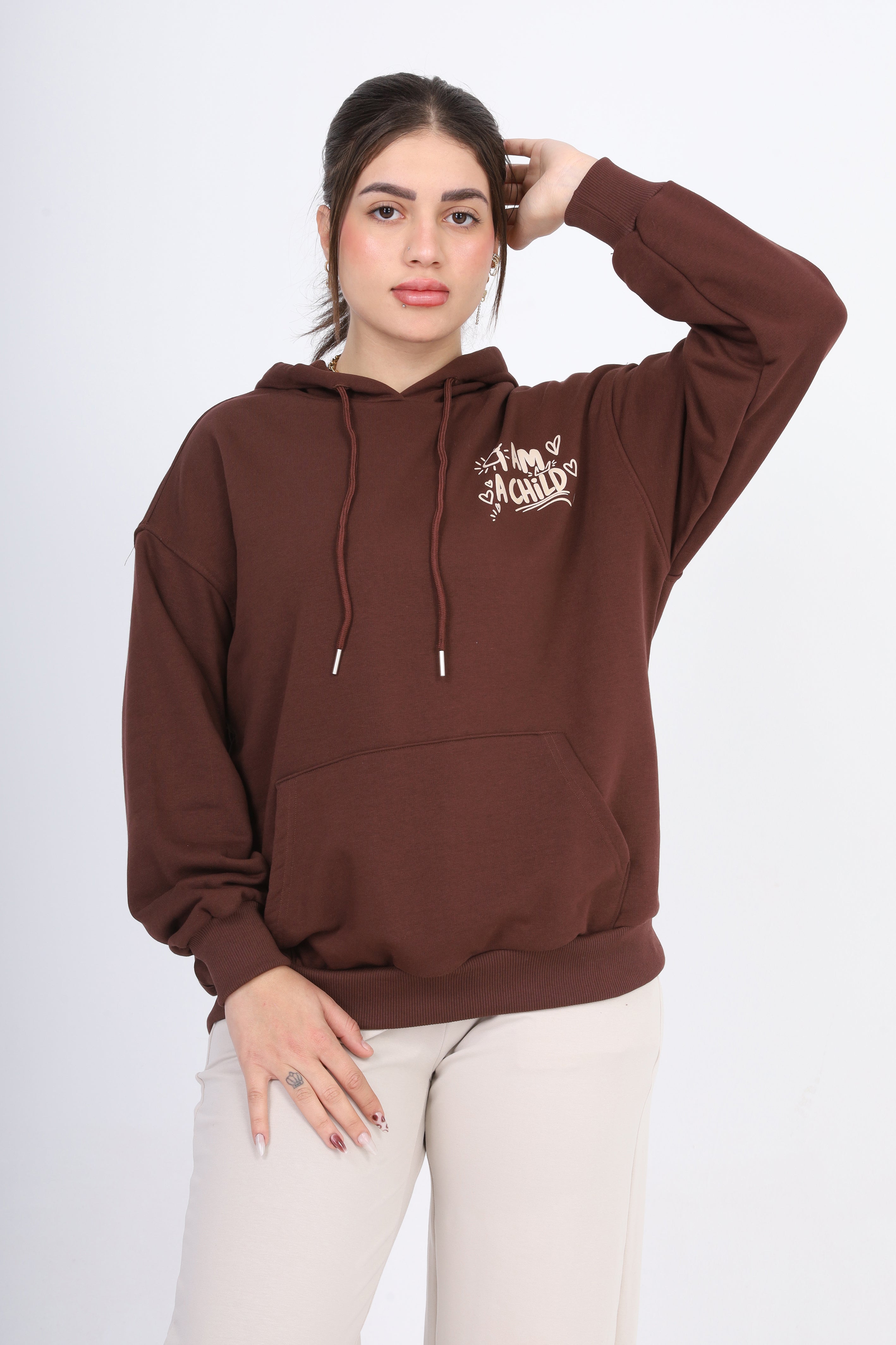 Oversized Hoodie with Back Print 2059S413
