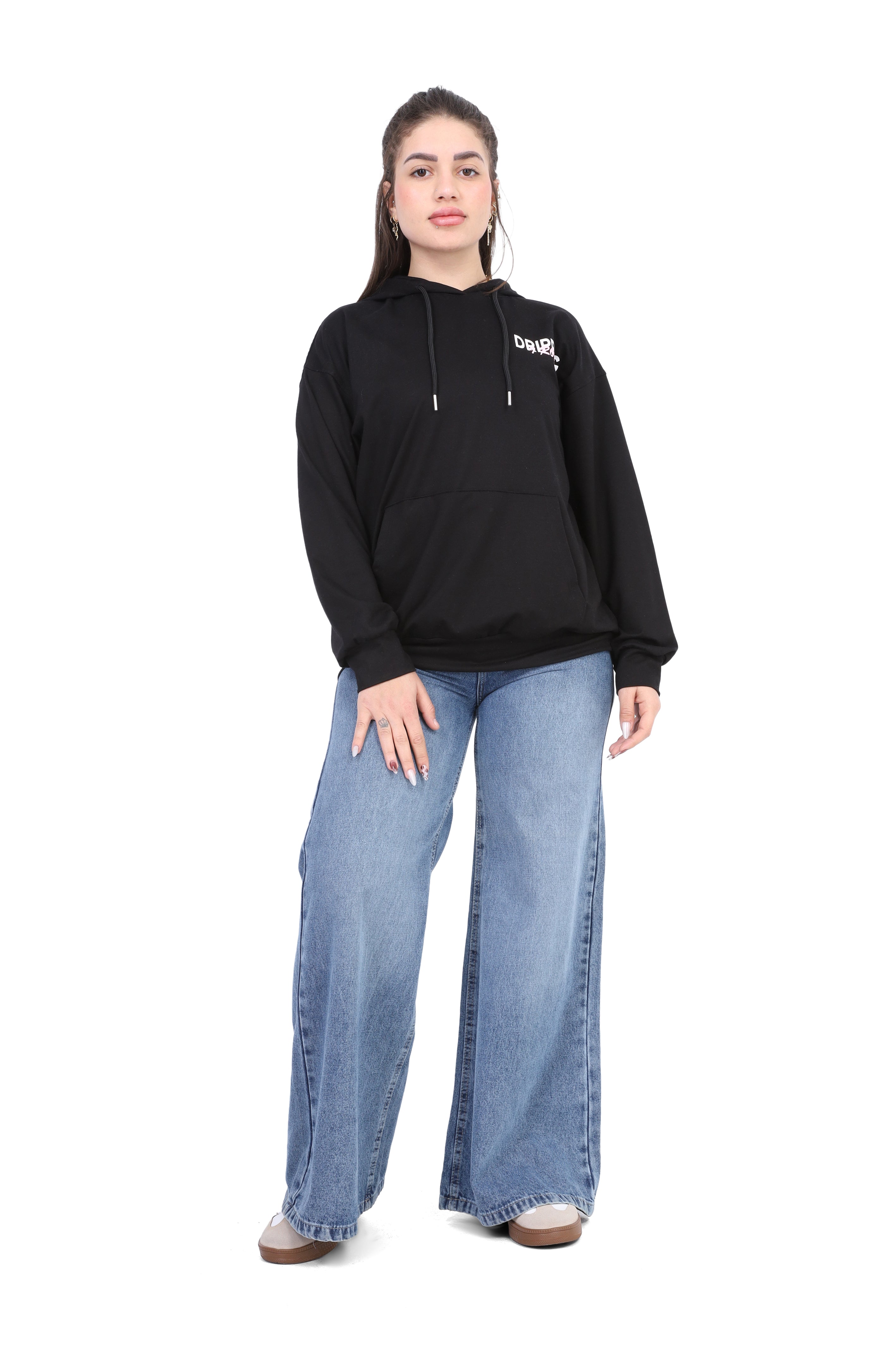 Printed Oversized Hoodie 2059S420