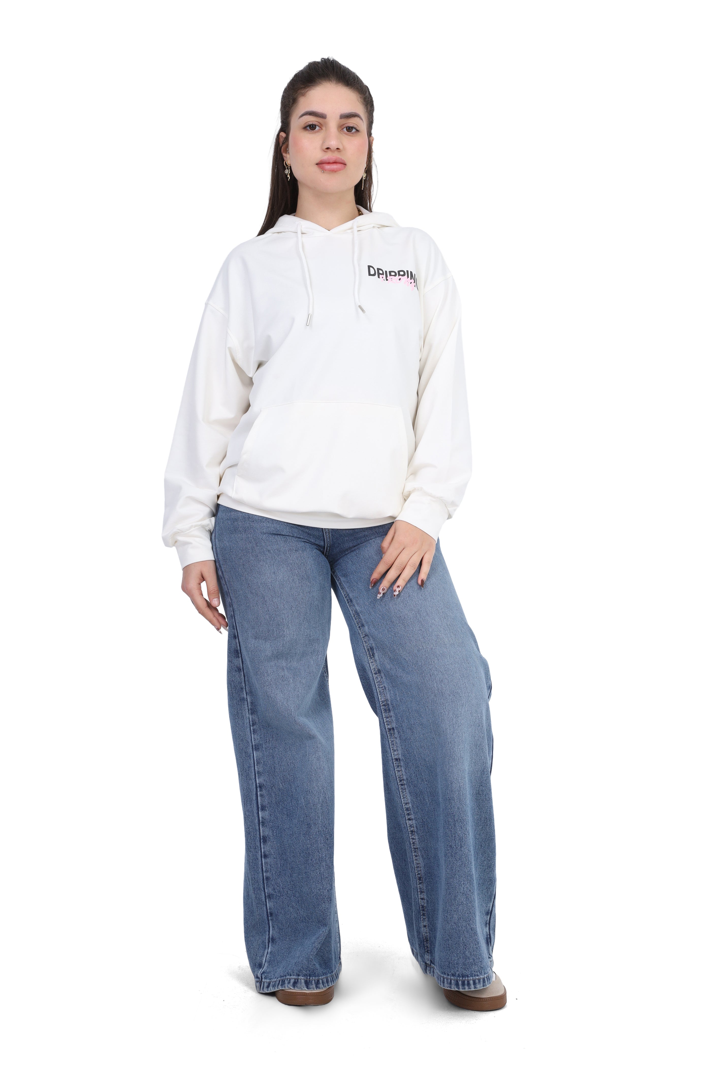 Printed Oversized Hoodie 2059S420