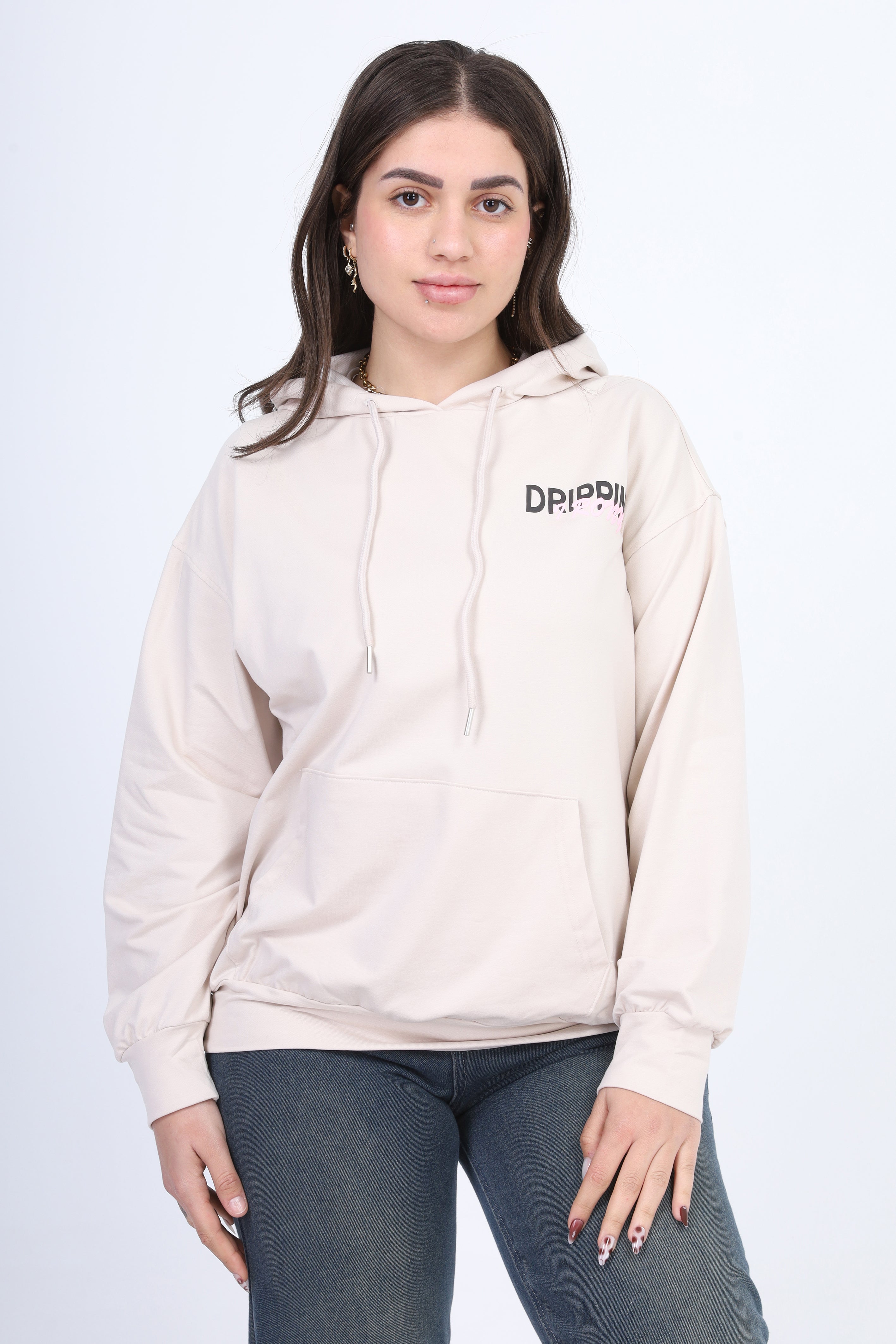 Printed Oversized Hoodie 2059S420