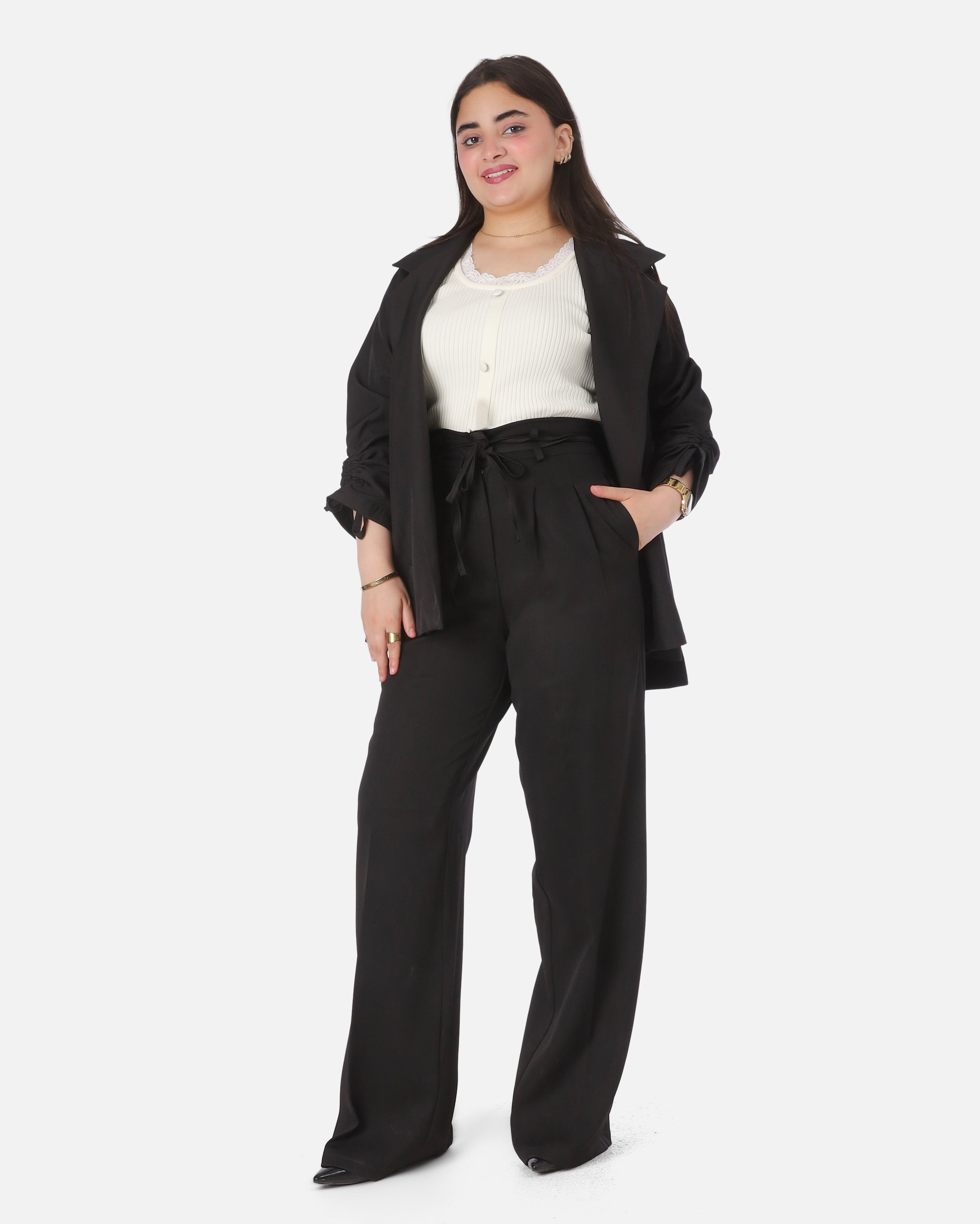 Classic Blazer with Sleeve Strap Detail 2066502020/1