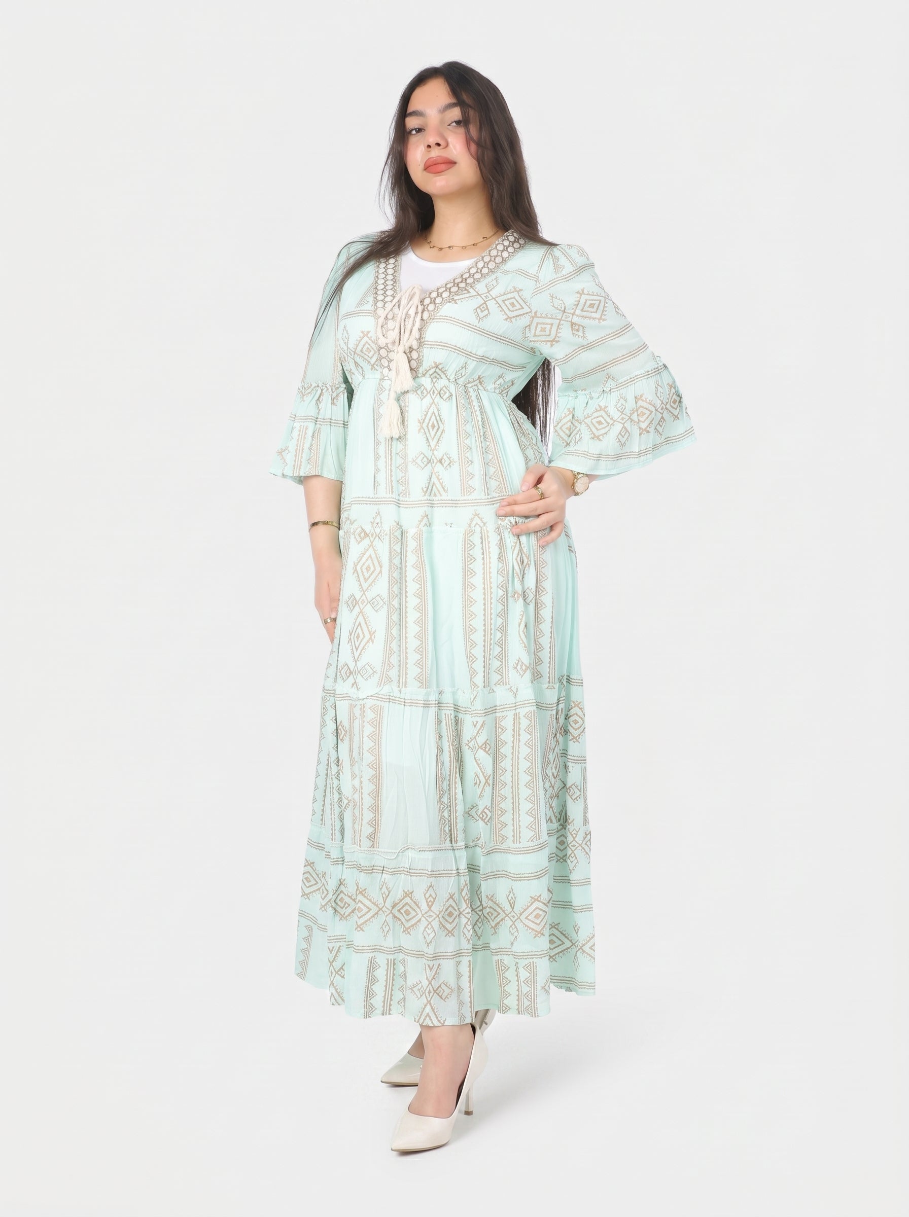Printed Maxi Dress 2066702101/2