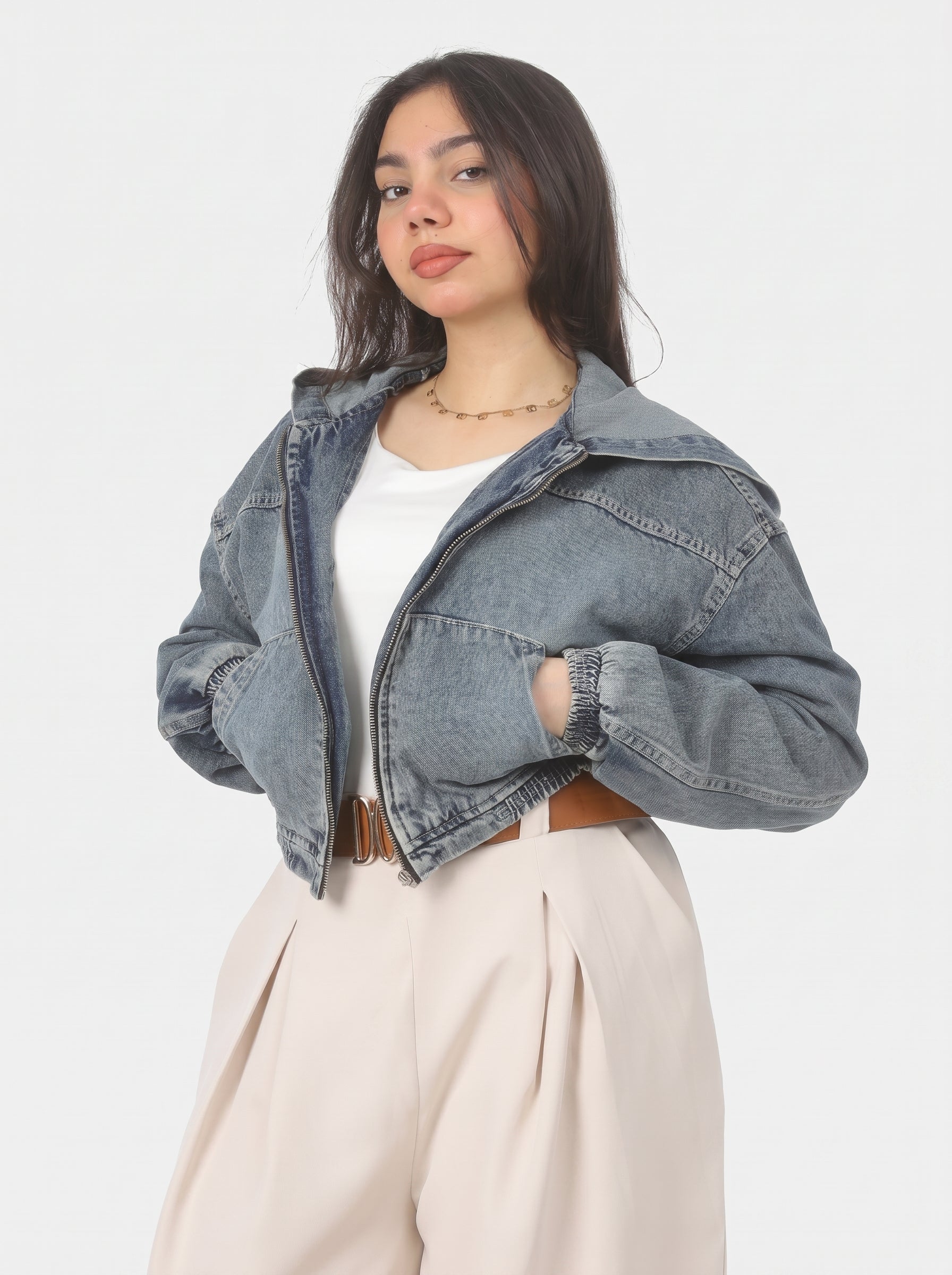 Denim Jacket with Hood 20681531/1