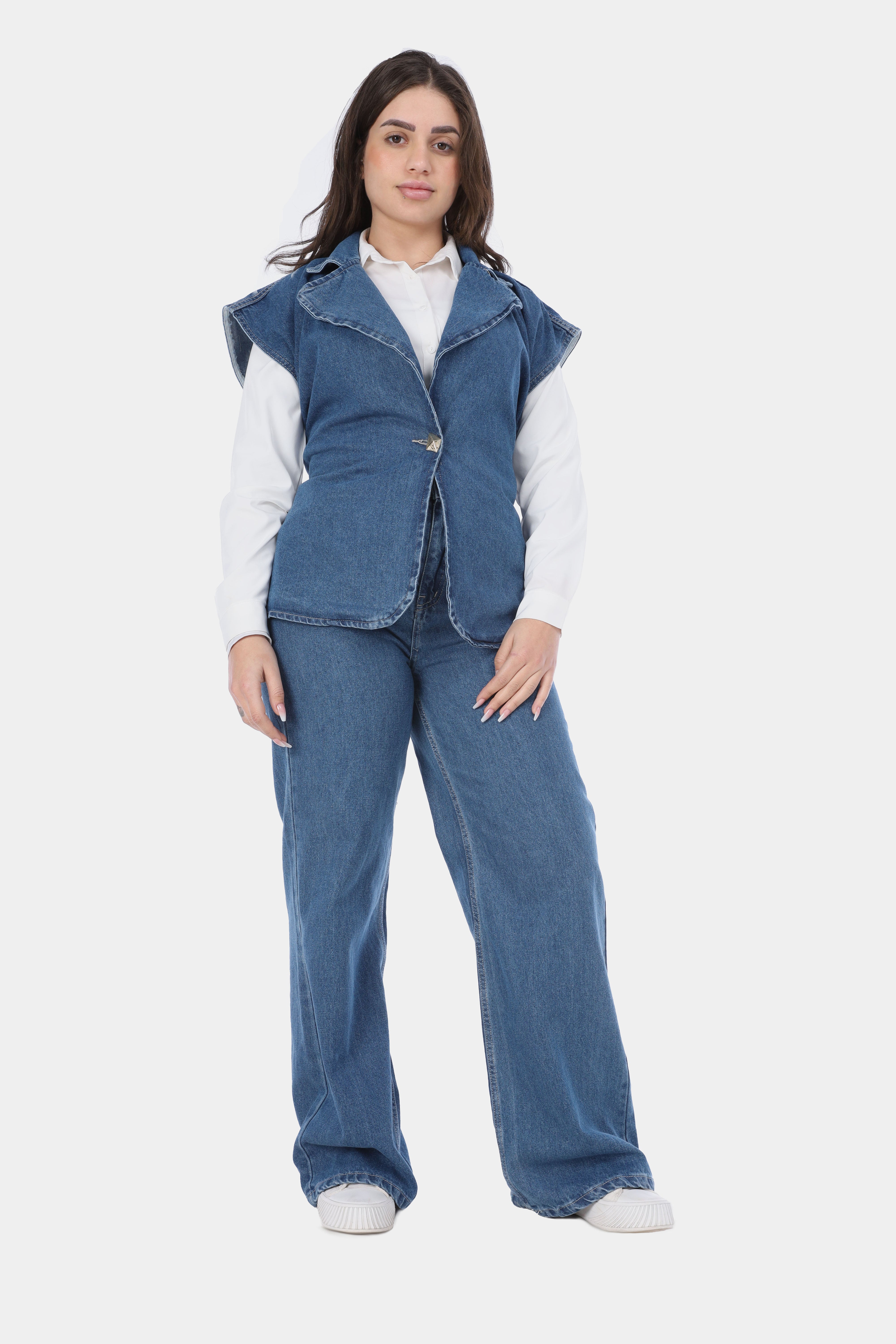 Sleeveless Denim Set 20681539