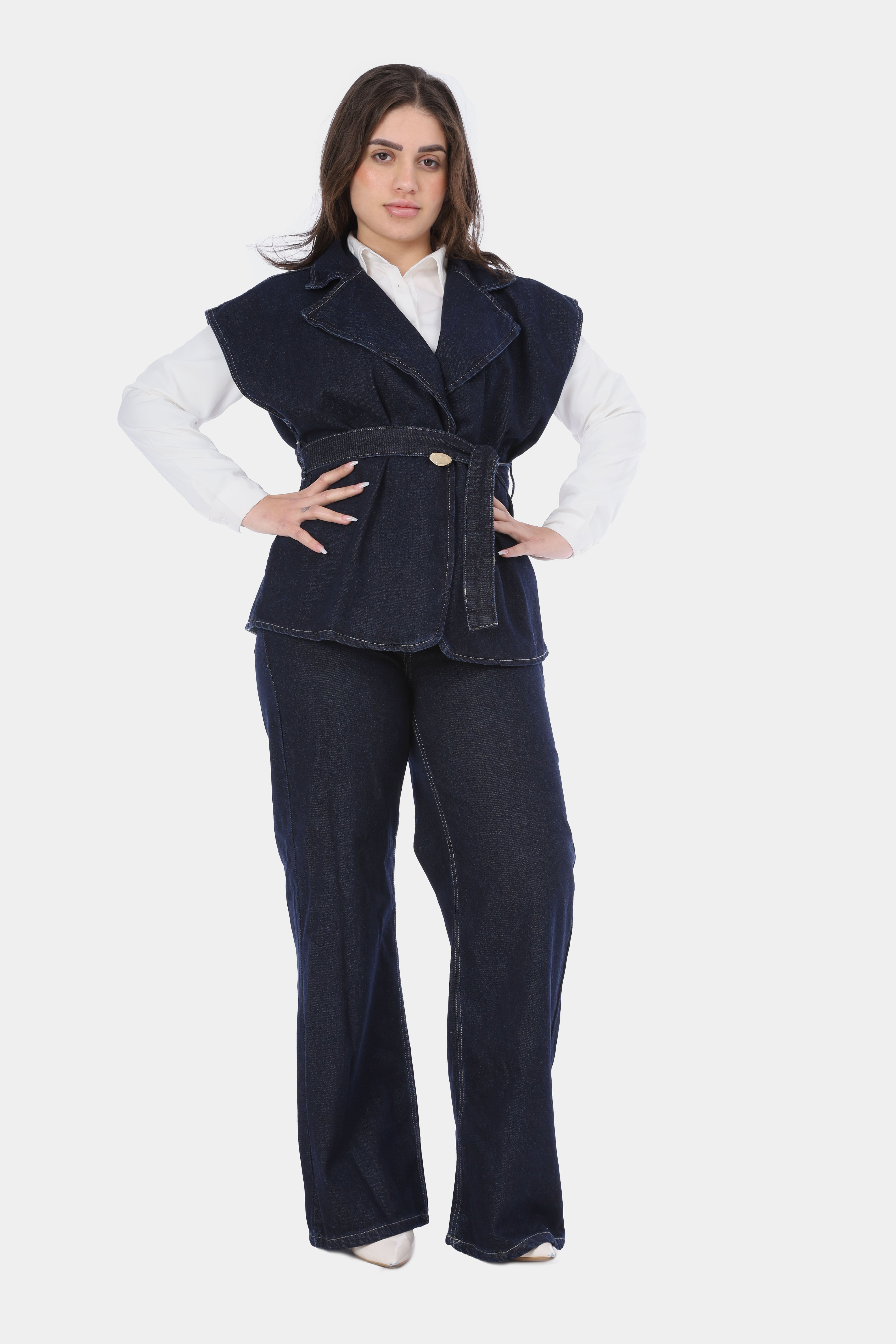 Sleeveless Denim Set 20681539