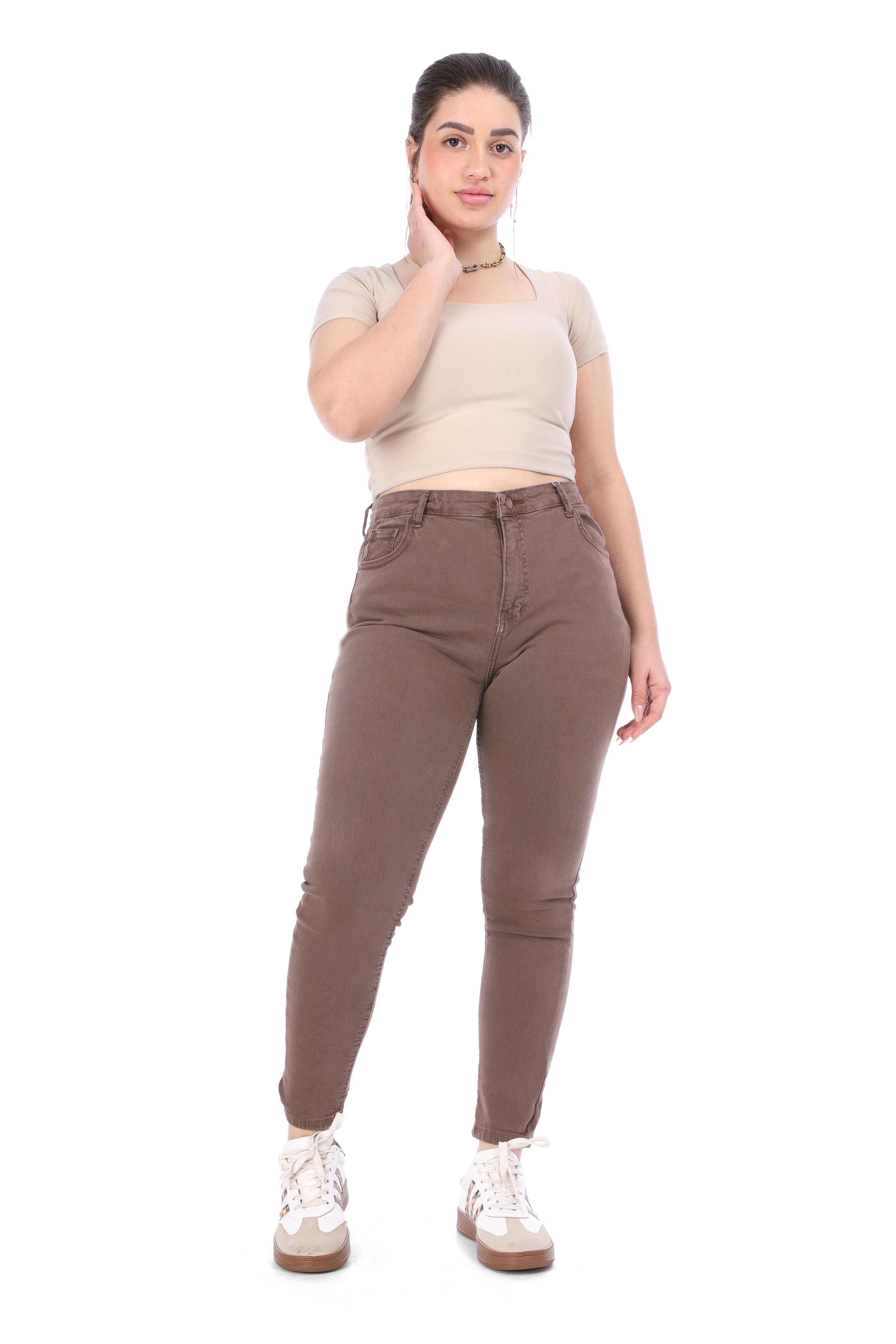 High Waist Slim Fit Denim Jeans 20682660