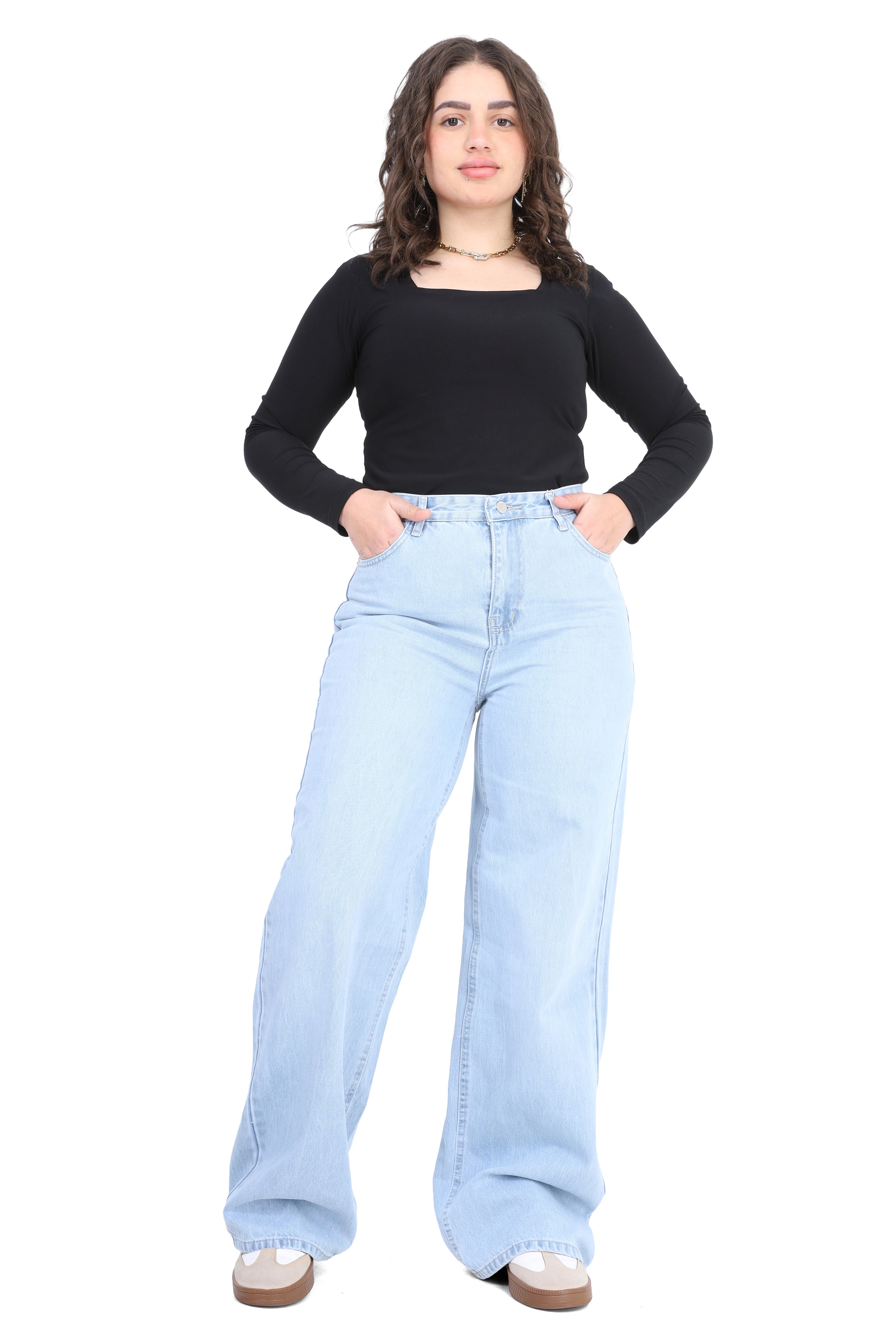 Classic Wide Leg Denim Jeans 20682674/1