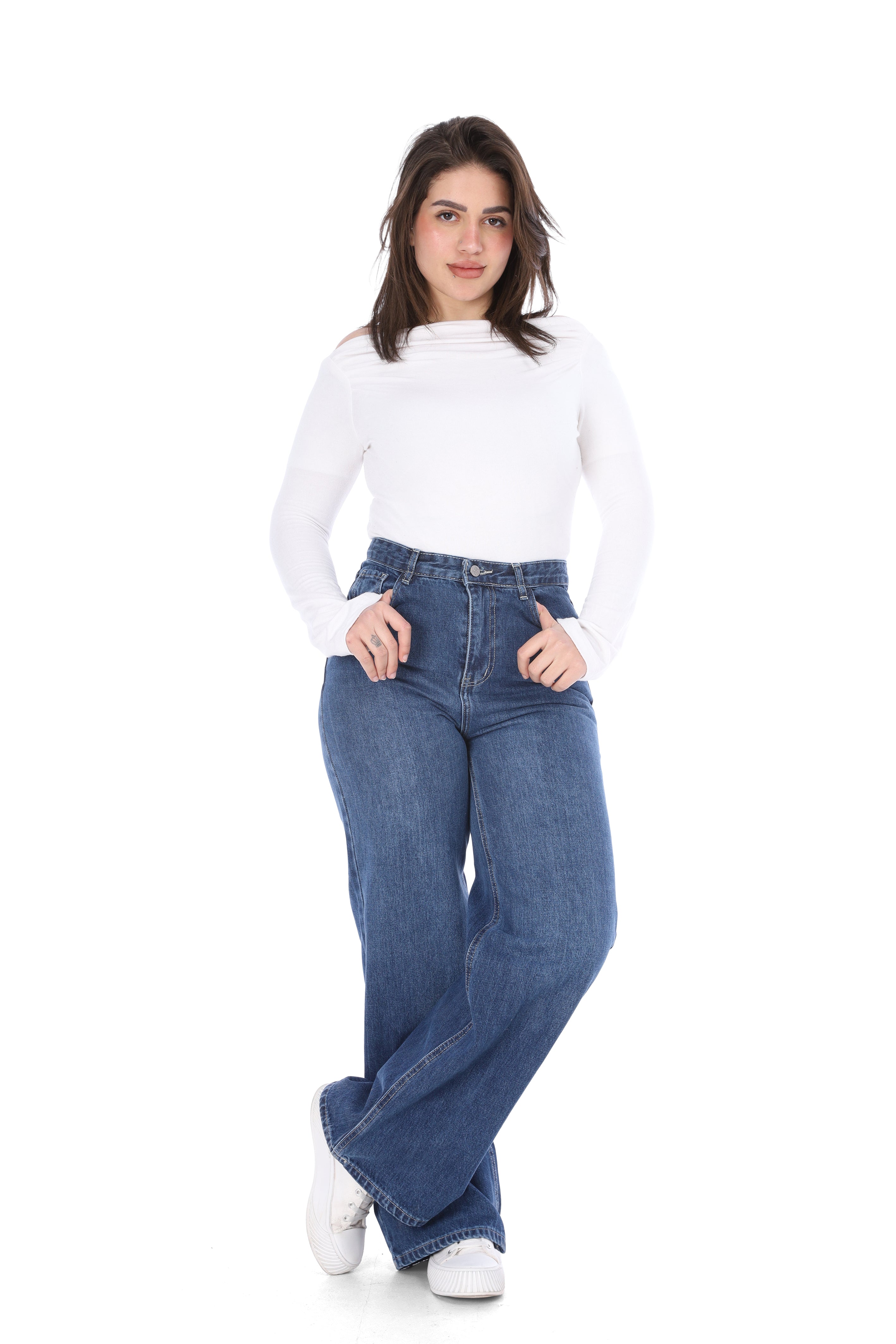 Classic Wide Leg Denim Jeans 20682674/1