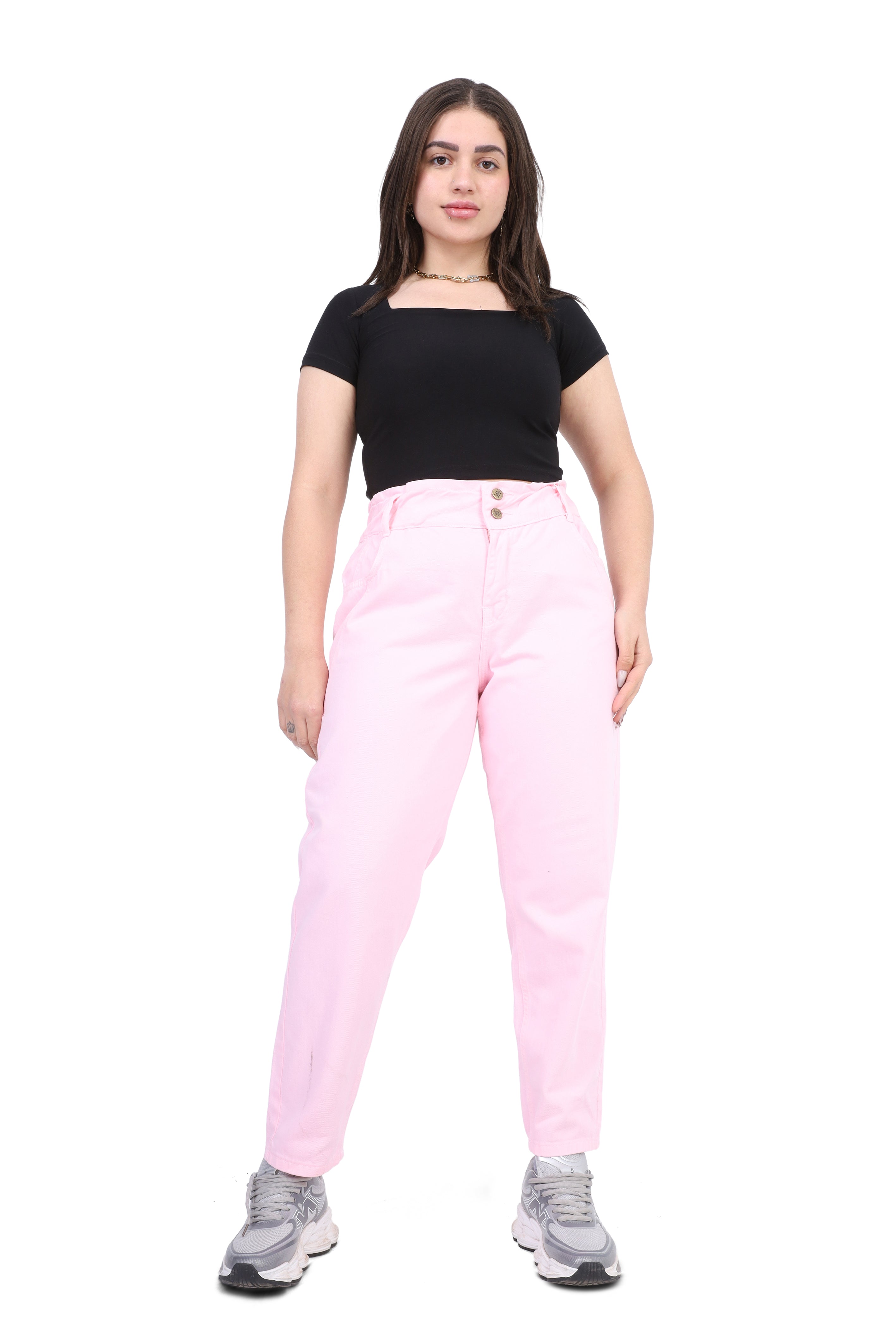 High-Waisted Mom Fit Denim Jeans 20682842