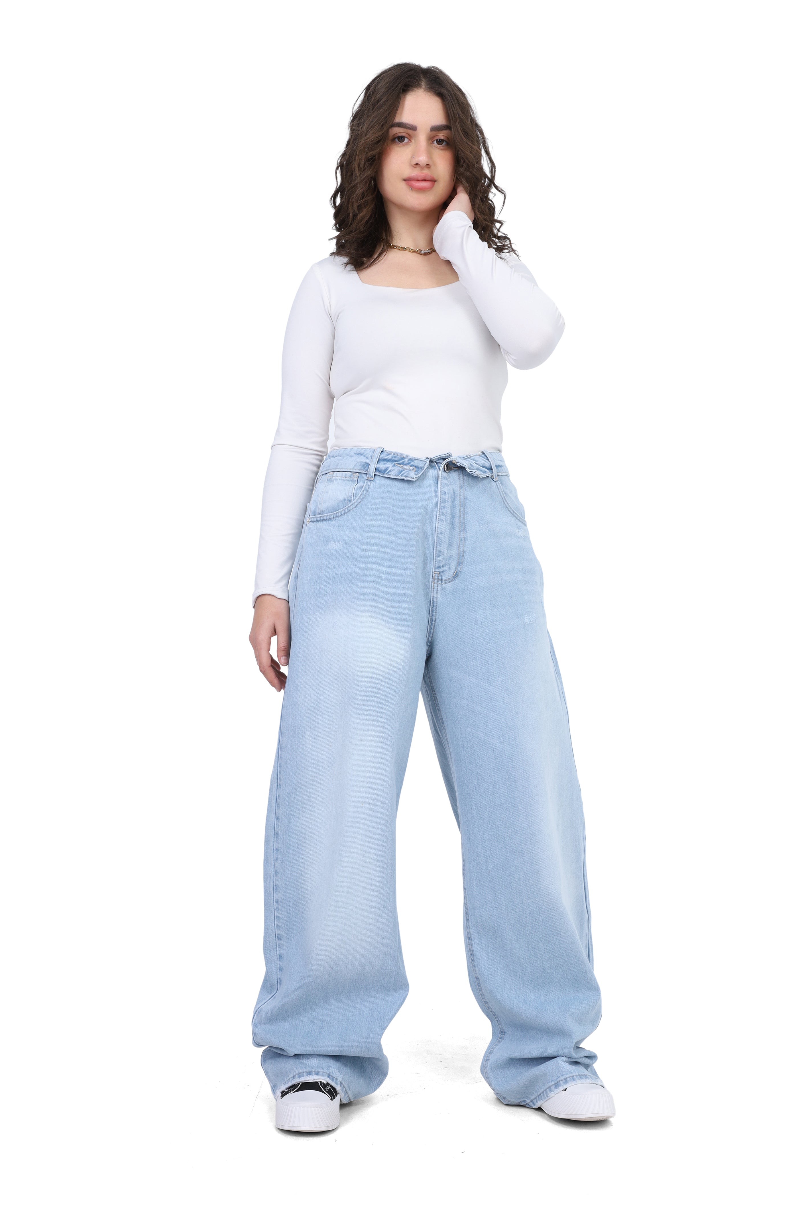 High-Waist Wide Leg Jeans 20682985