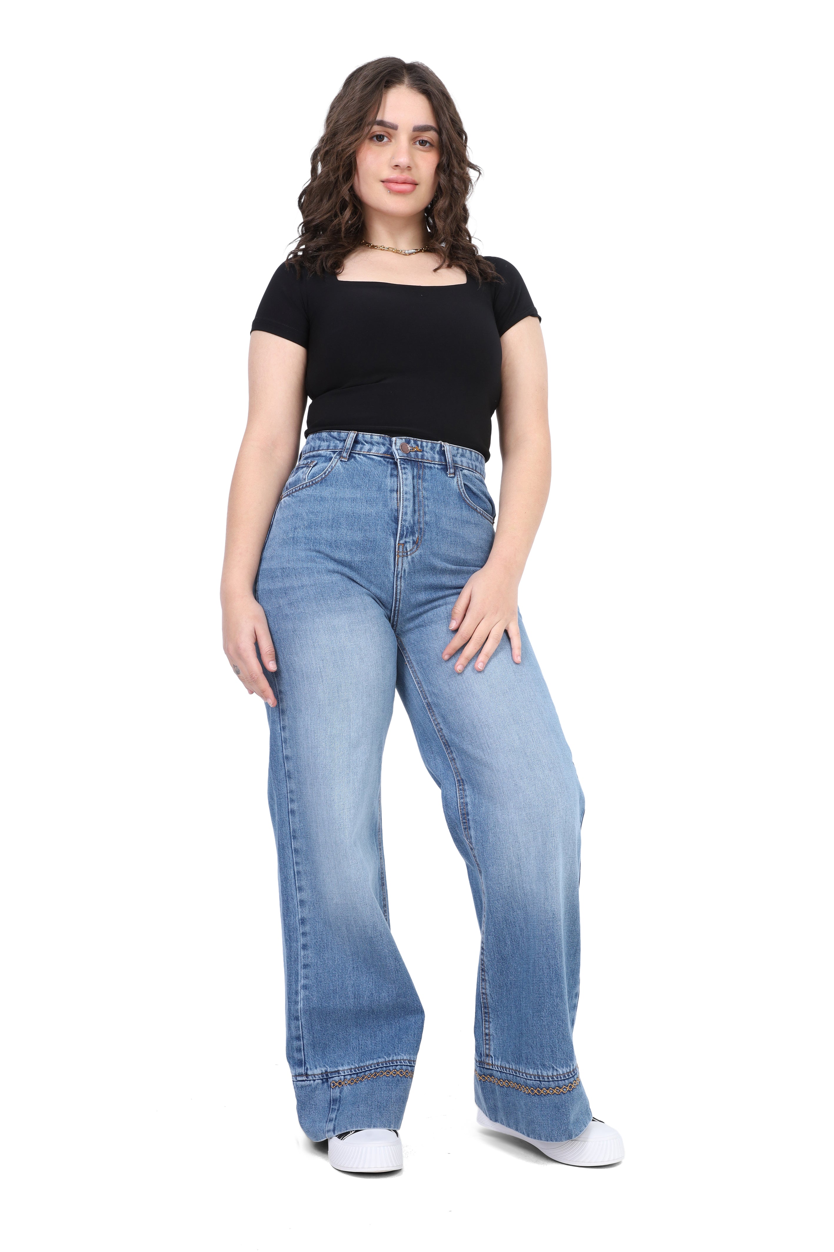 High-Waist Wide Leg Jeans 20682998
