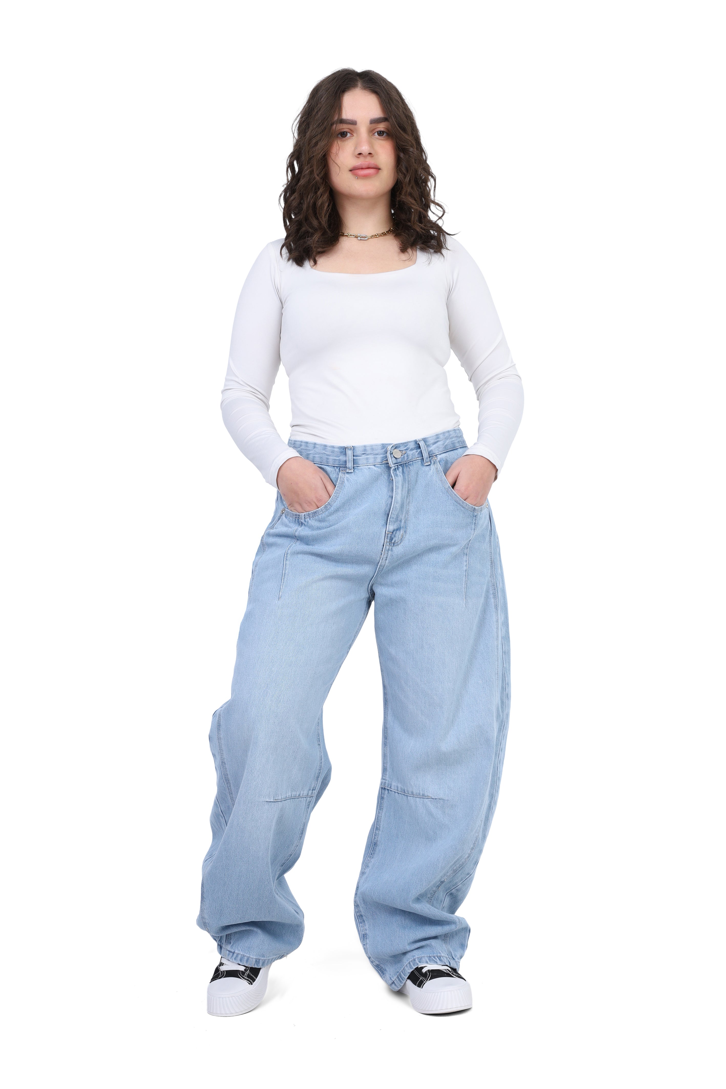 High-Waist Wide Leg Jeans 20683008