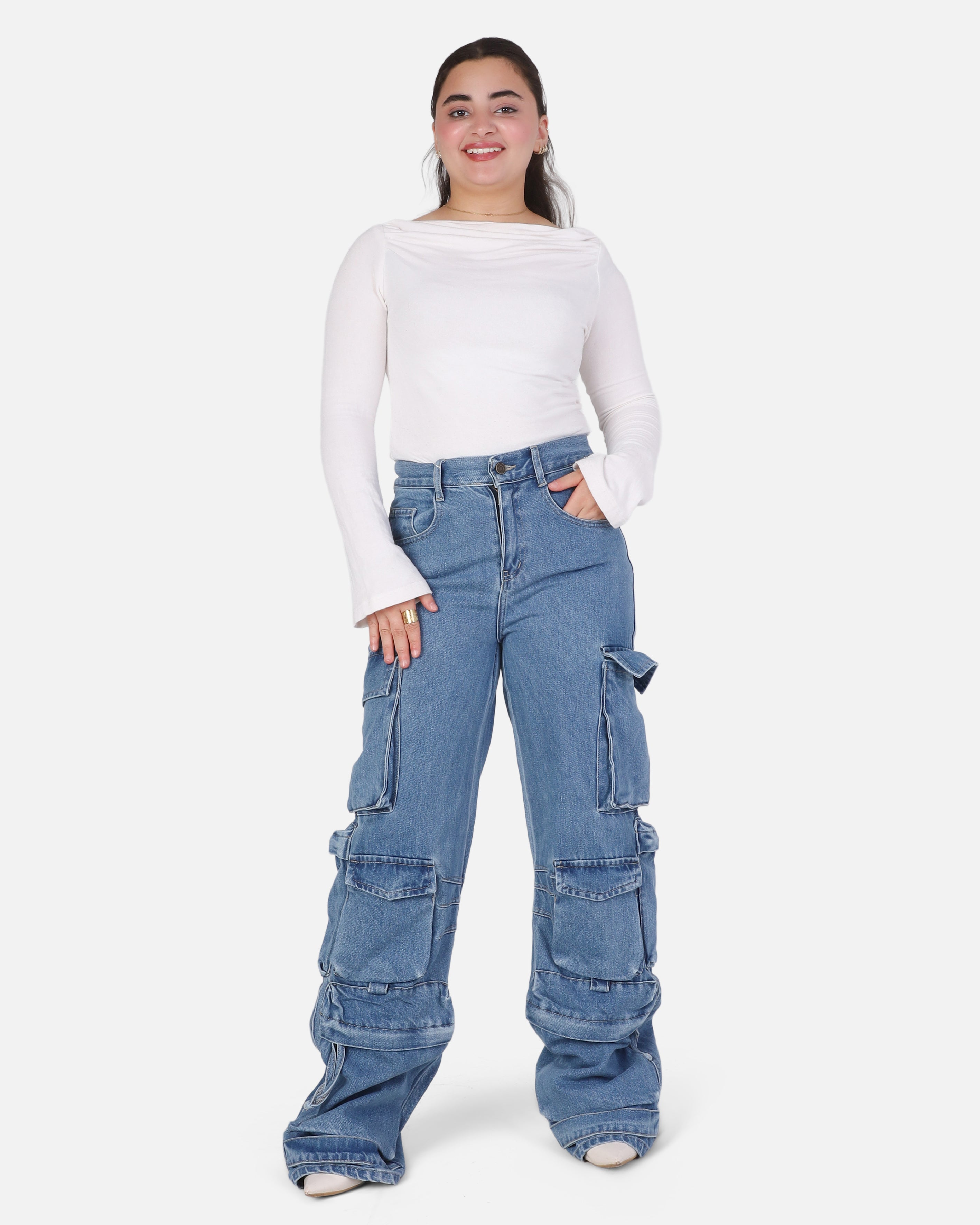 Baggy Fit Denim Jeans 20683041
