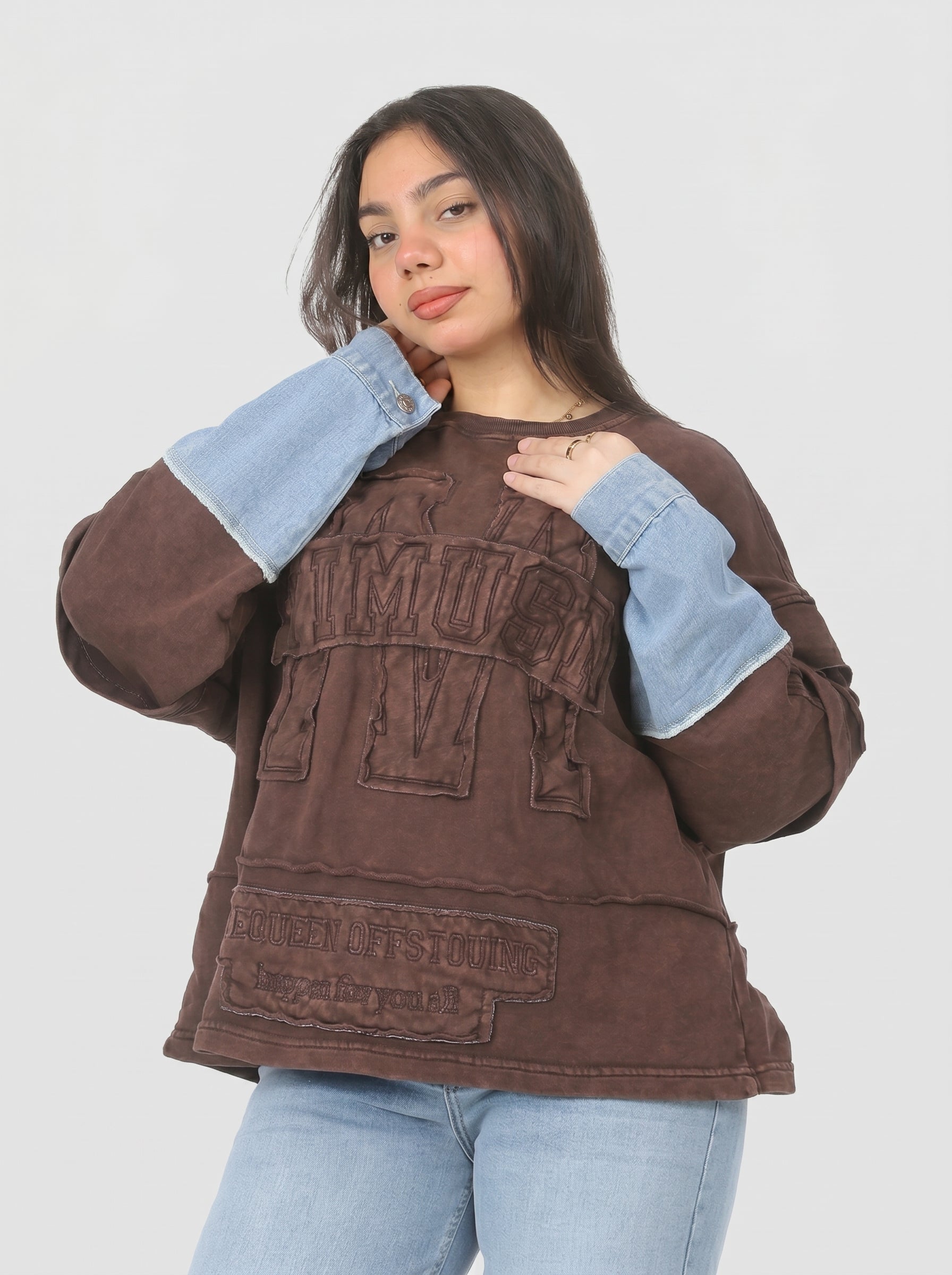 Chic Patchwork Sweatshirt 20688833