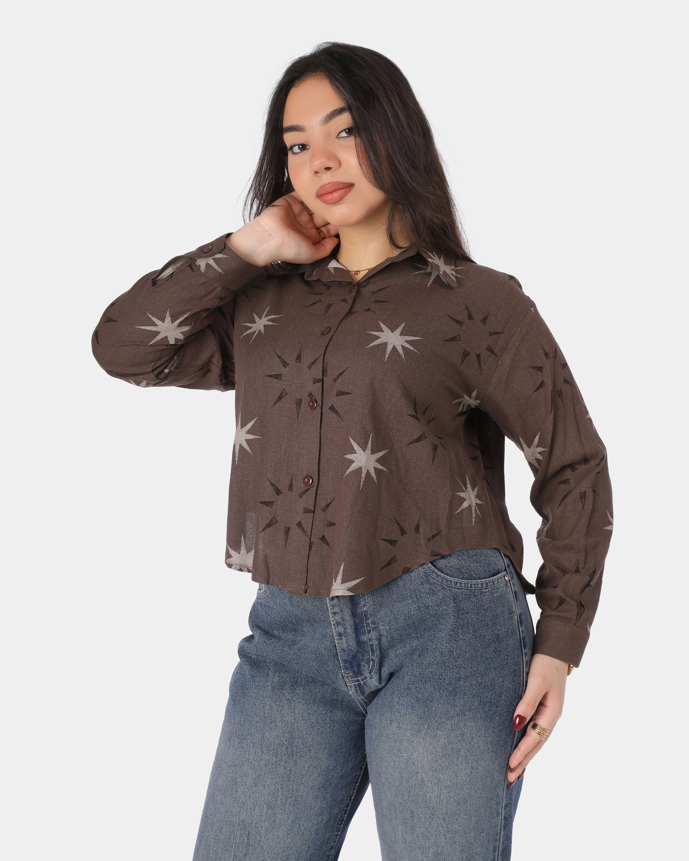 High-Low Cropped Shirt 2072754