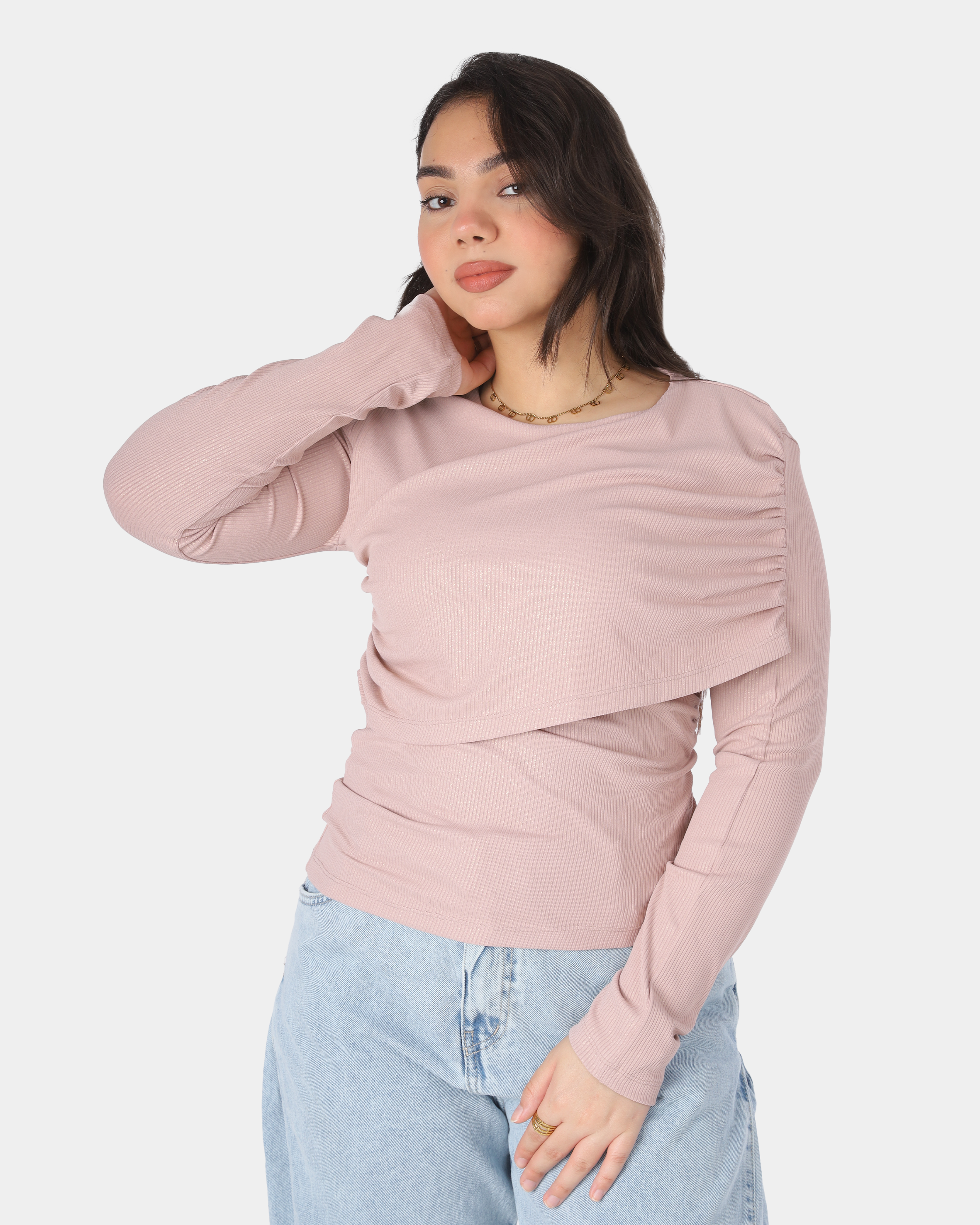 Shimmer Cropped Blouse 2072784