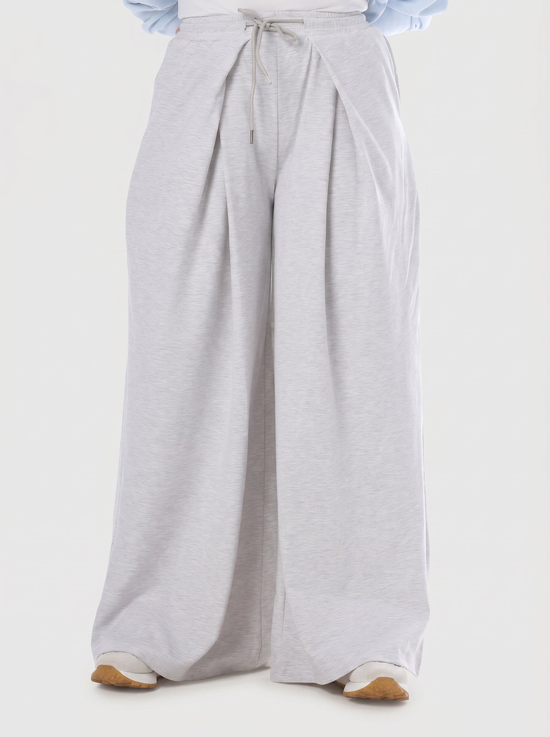Elegant Wide-Leg Fabric Pants 2073C1037
