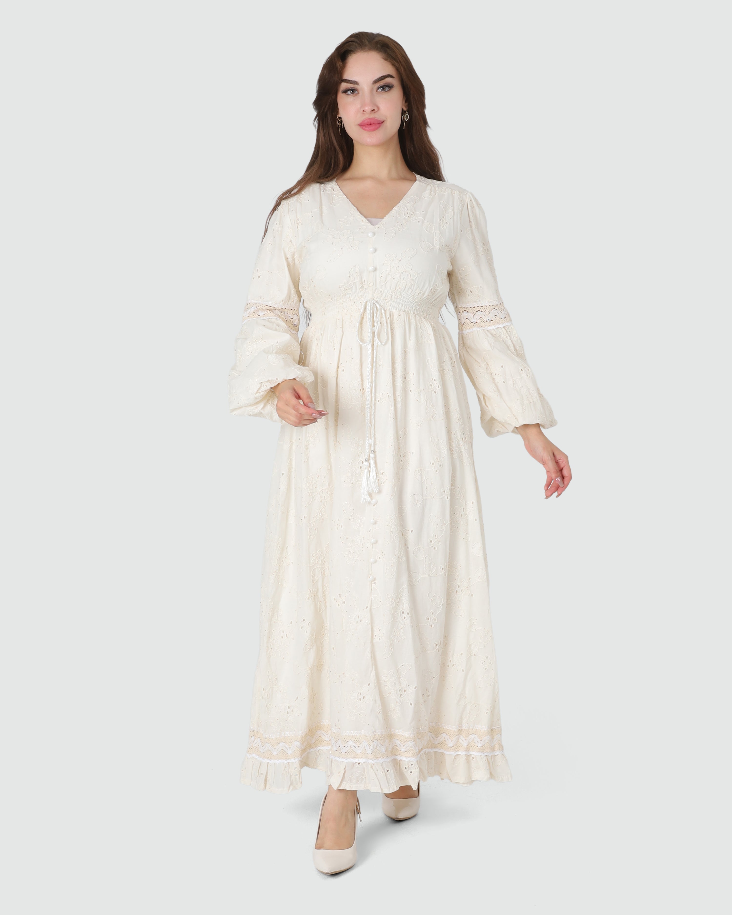 Embroidered Floral Maxi Dress 2074202