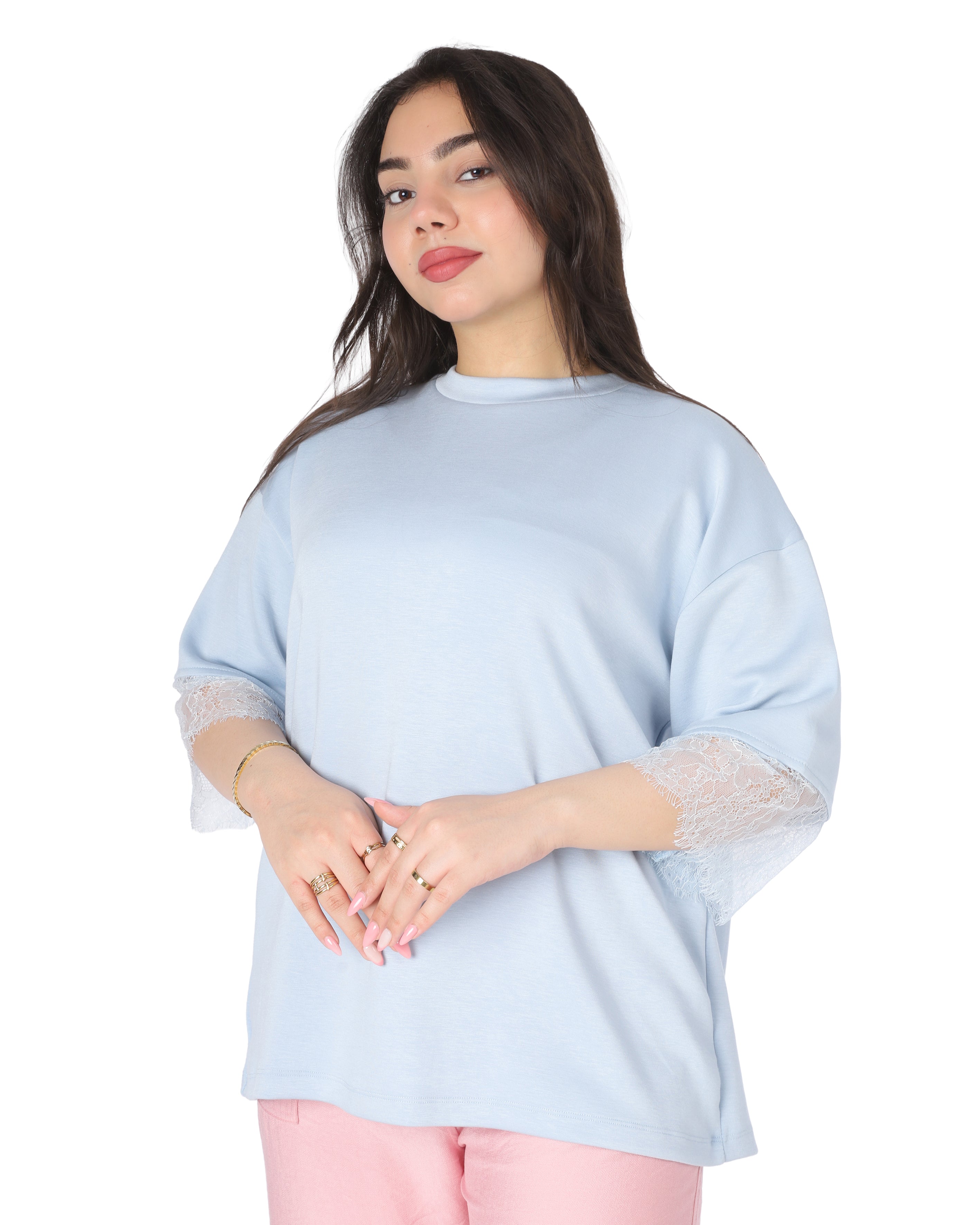 Lace Detail T-Shirt 207433026