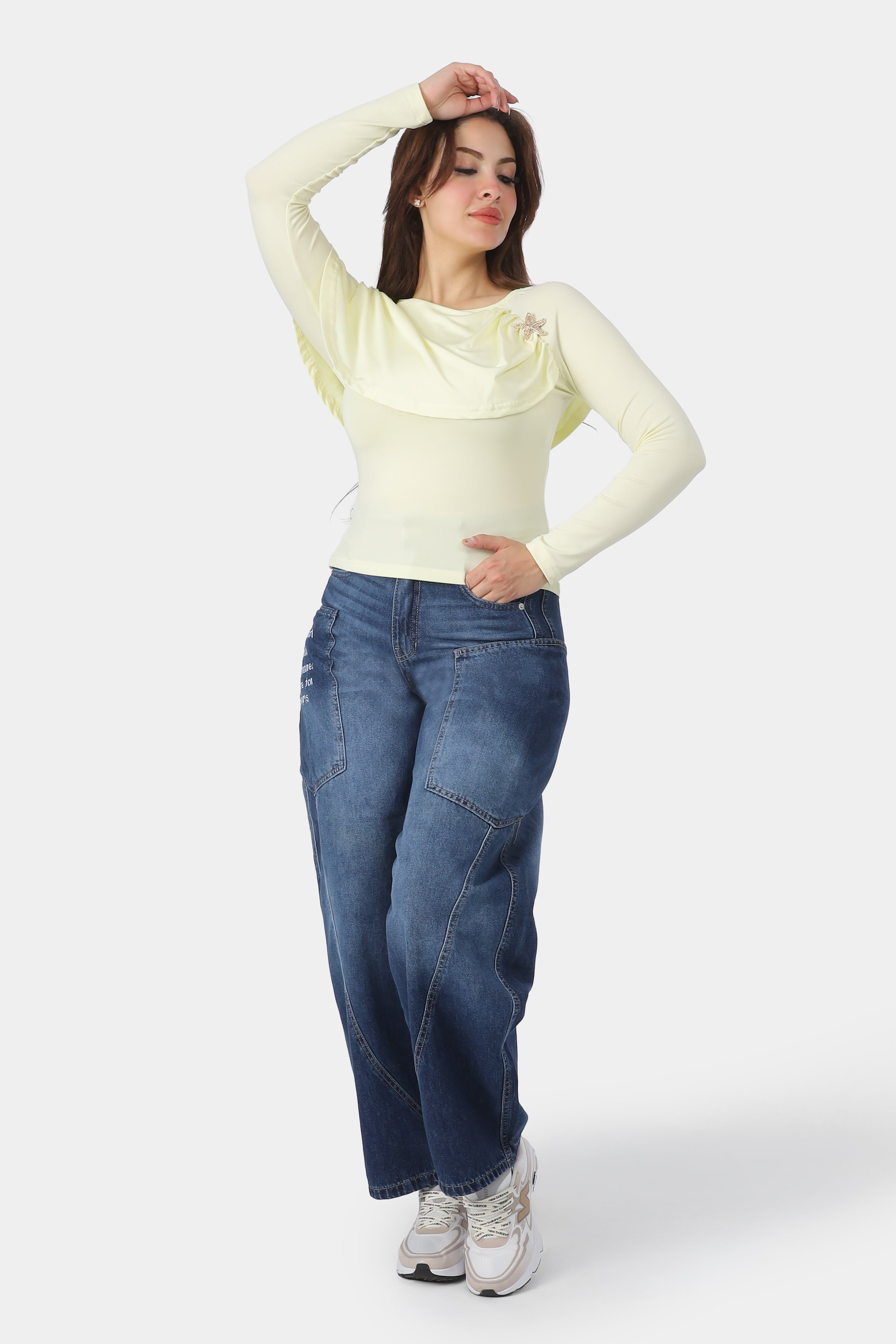 Dropped Shoulder Blouse 20761107