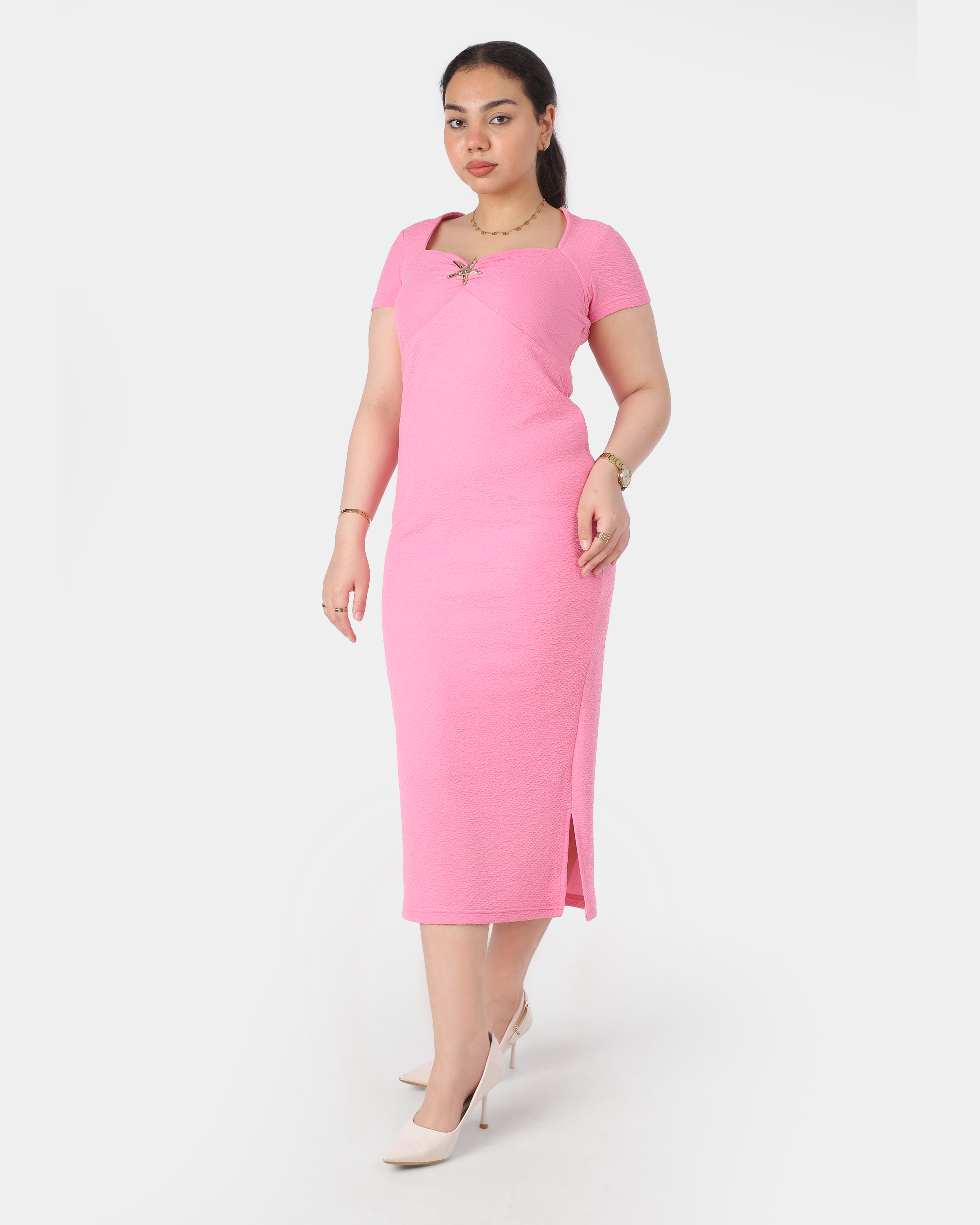 Short Sleeve Midi Dress 20763107