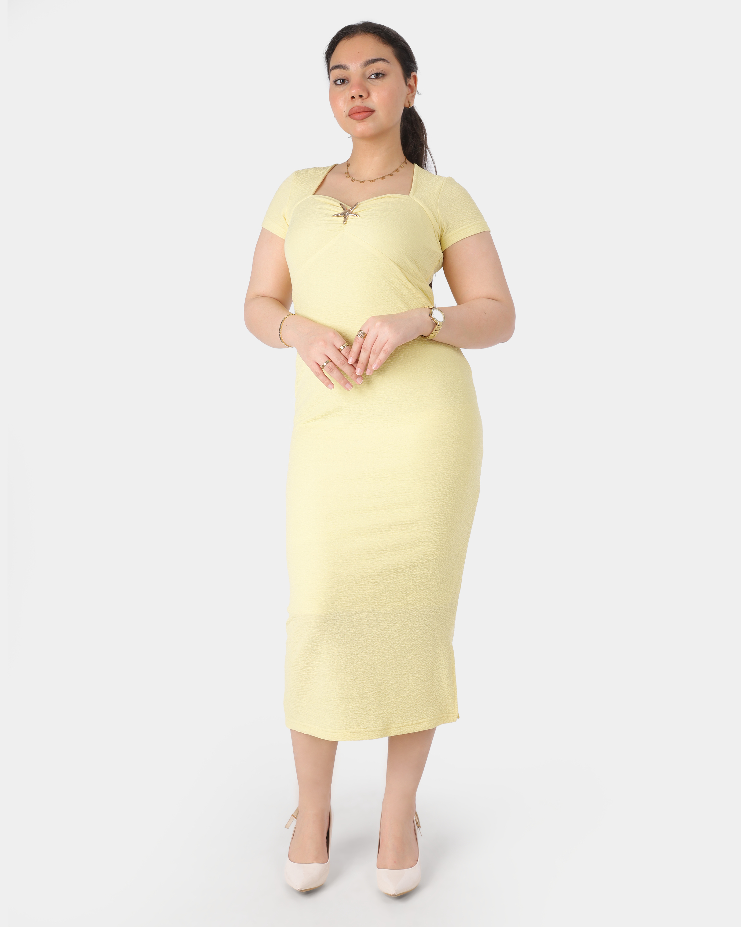 Short Sleeve Midi Dress 20763107