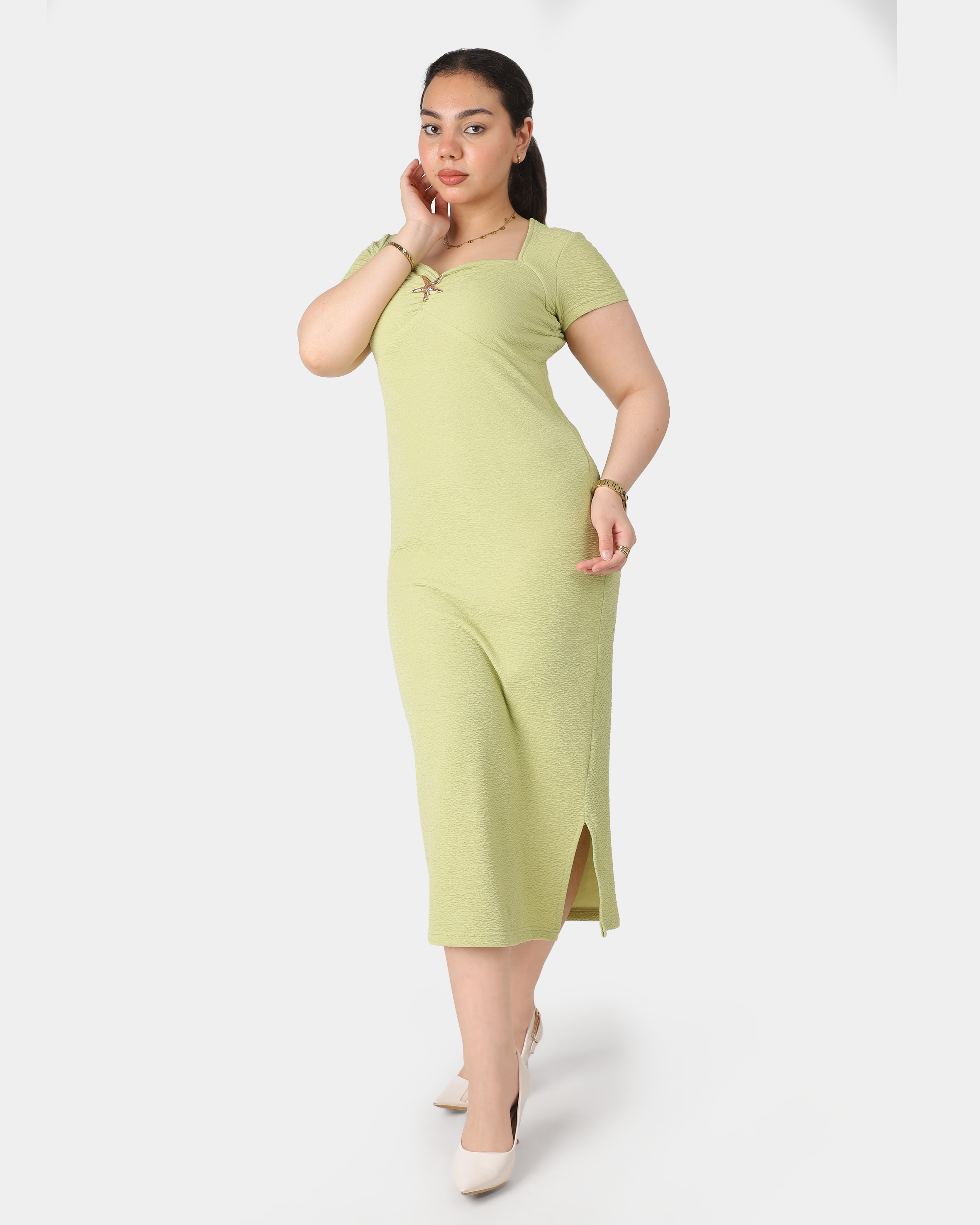 Short Sleeve Midi Dress 20763107