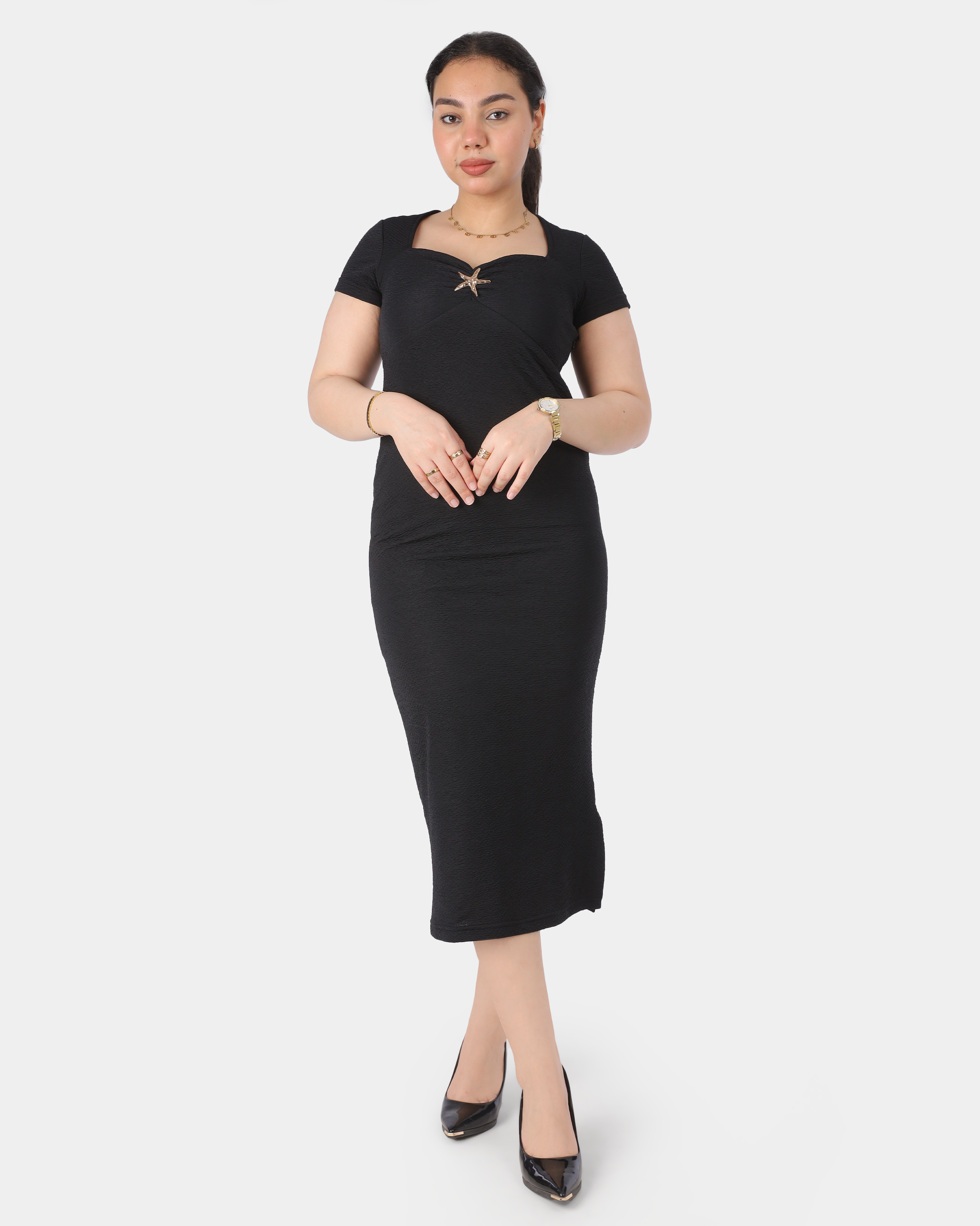 Short Sleeve Midi Dress 20763107