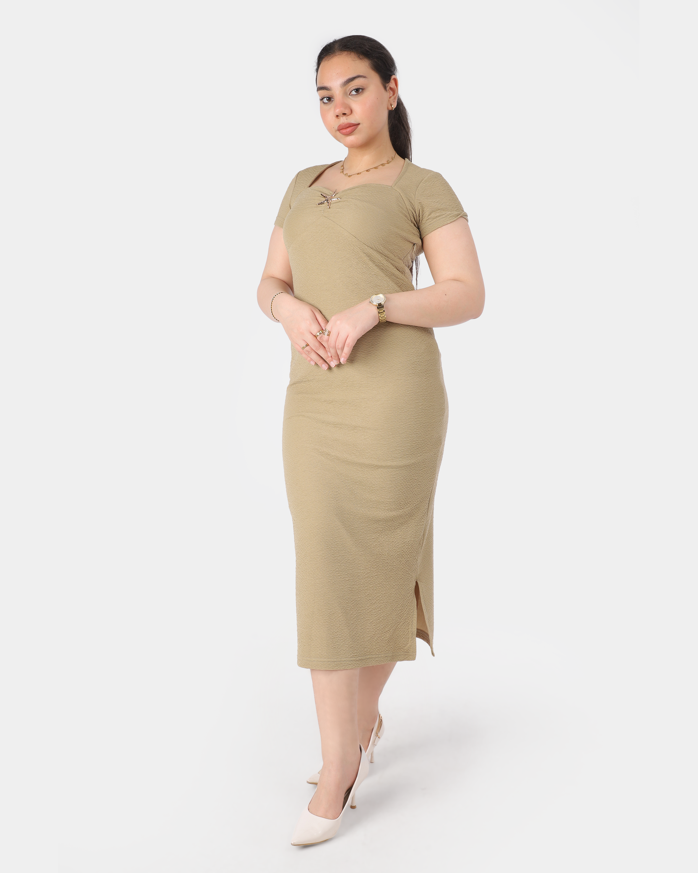 Short Sleeve Midi Dress 20763107
