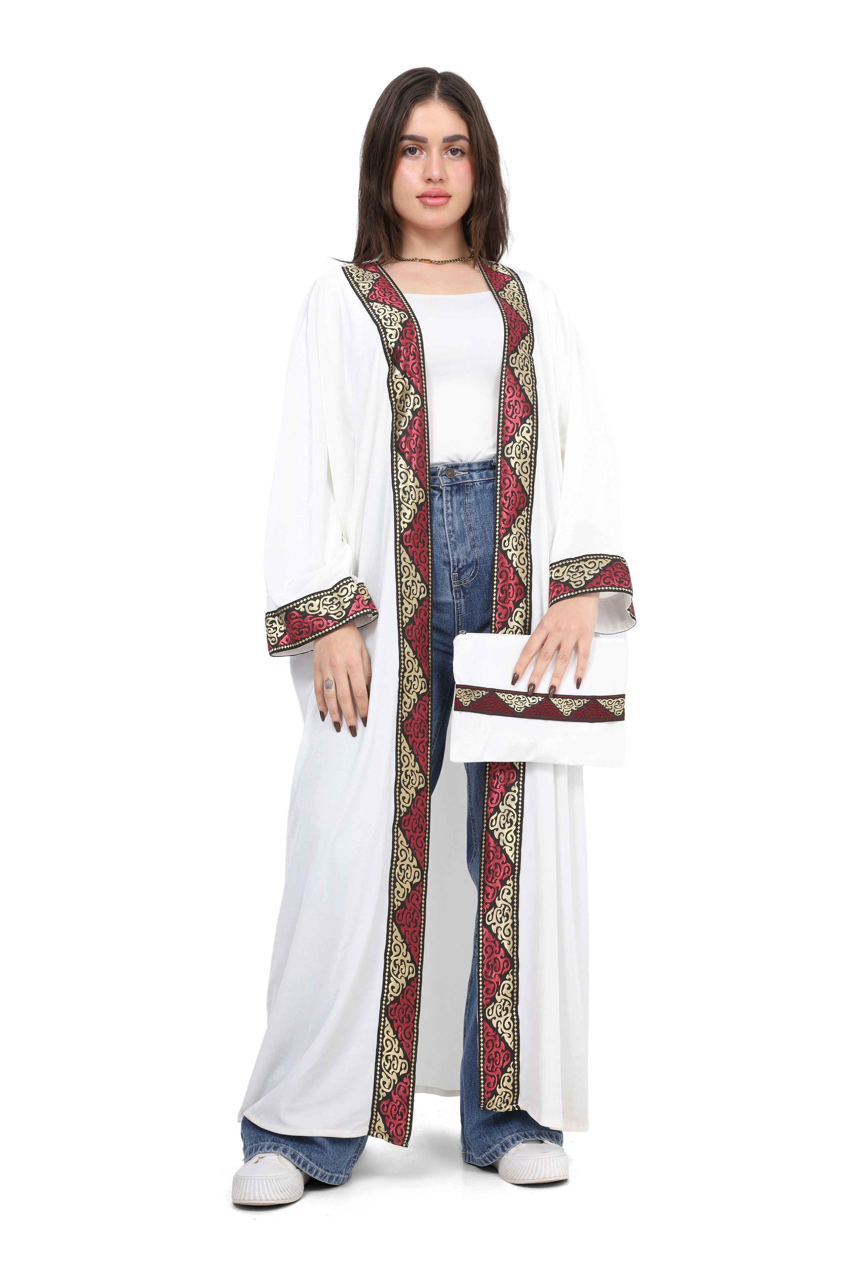 Velvet Embroidered Cardigan 17195002