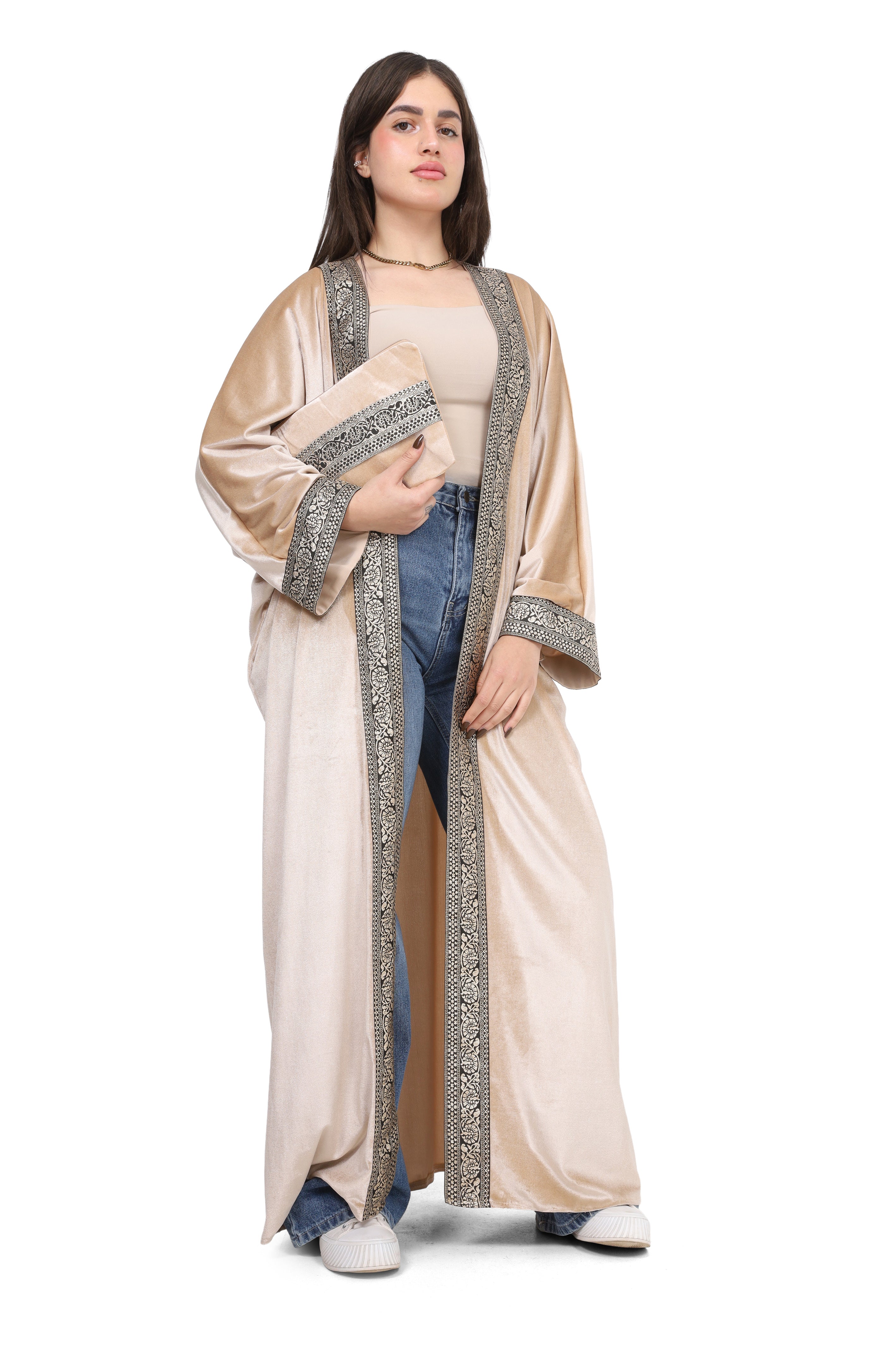 Velvet Embroidered Cardigan 20765003