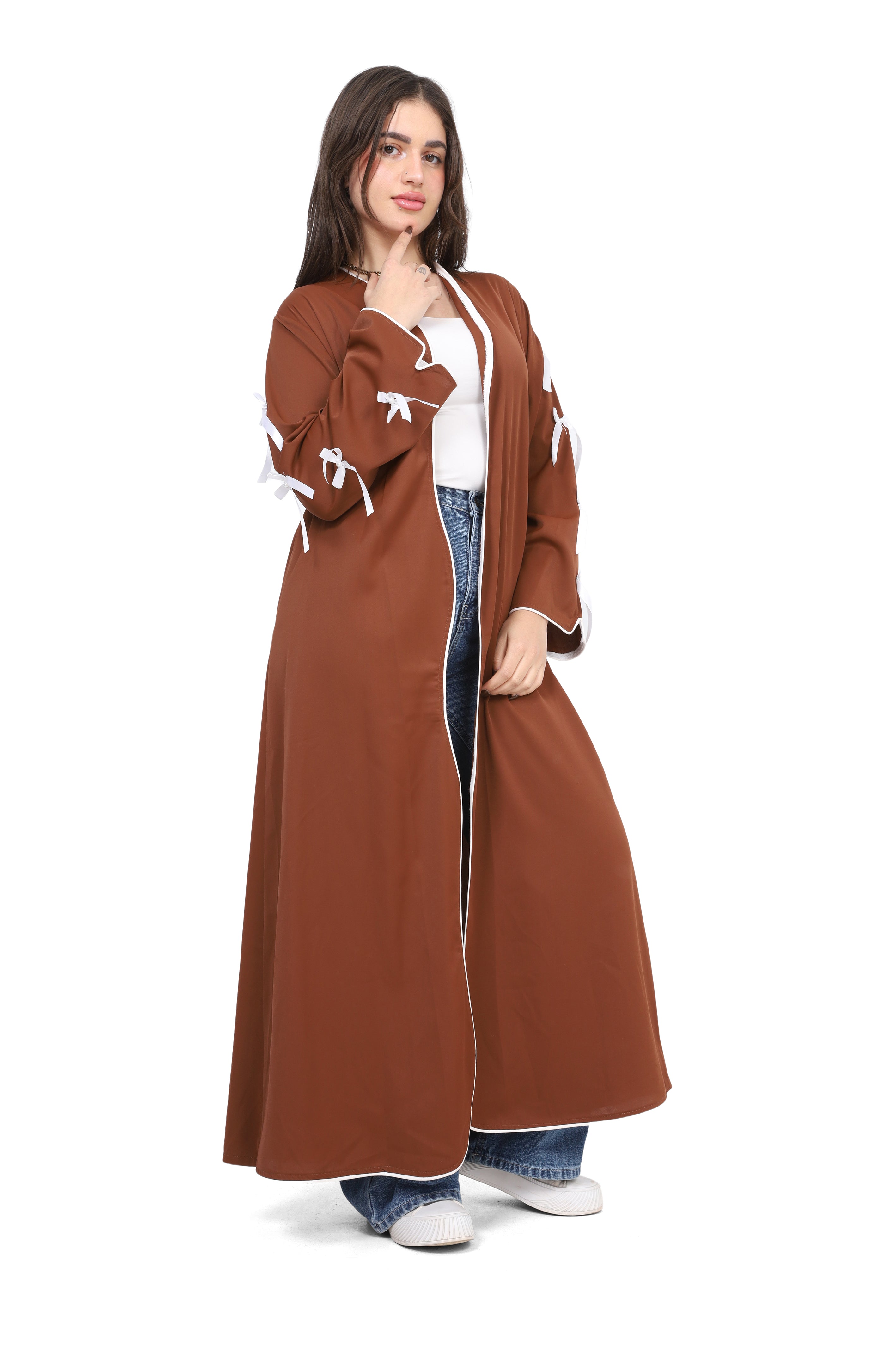 Elegant Bow Sleeve Cardigan 20765005