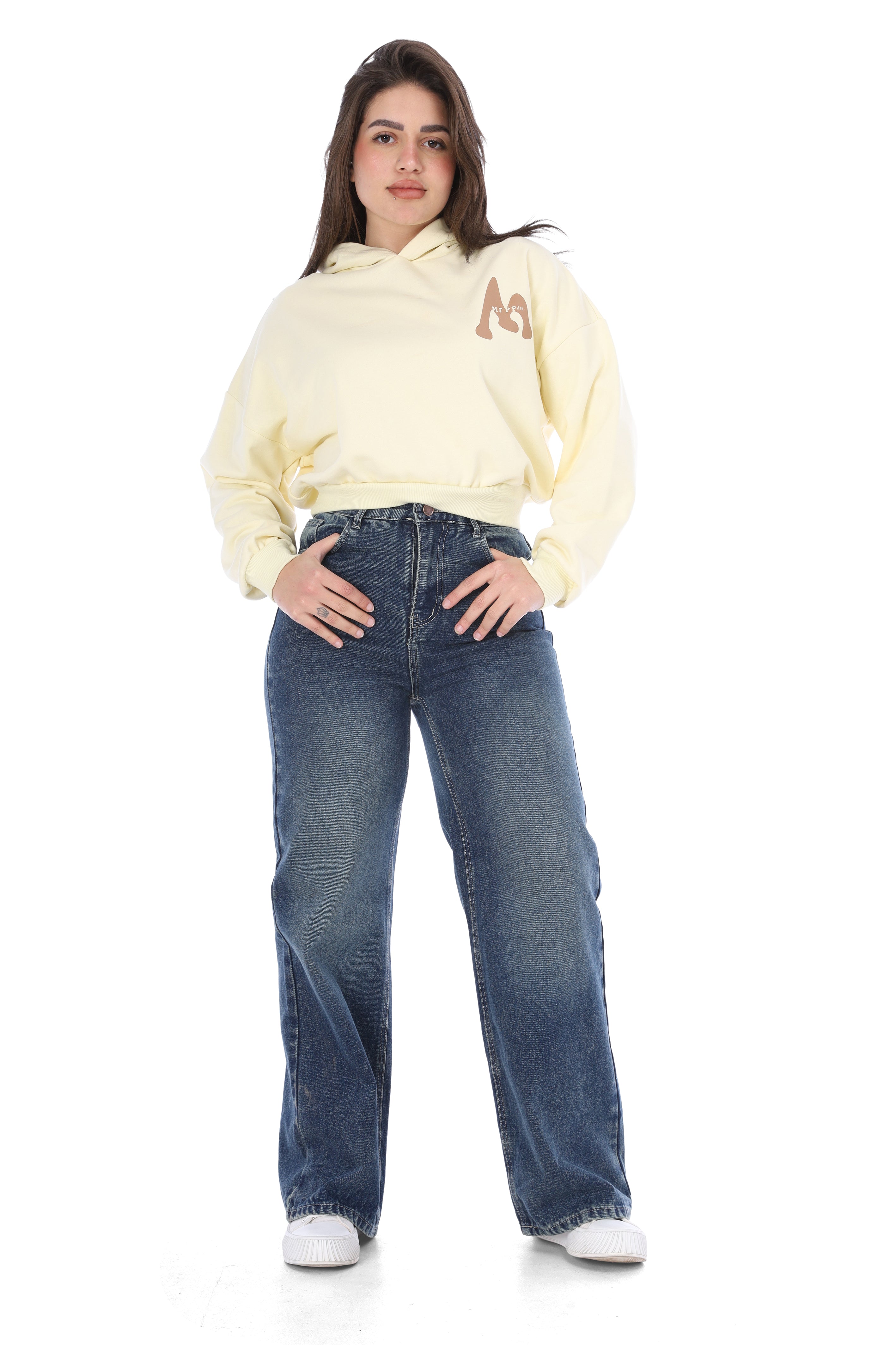 Cropped Hoodie with Hood 2079522
