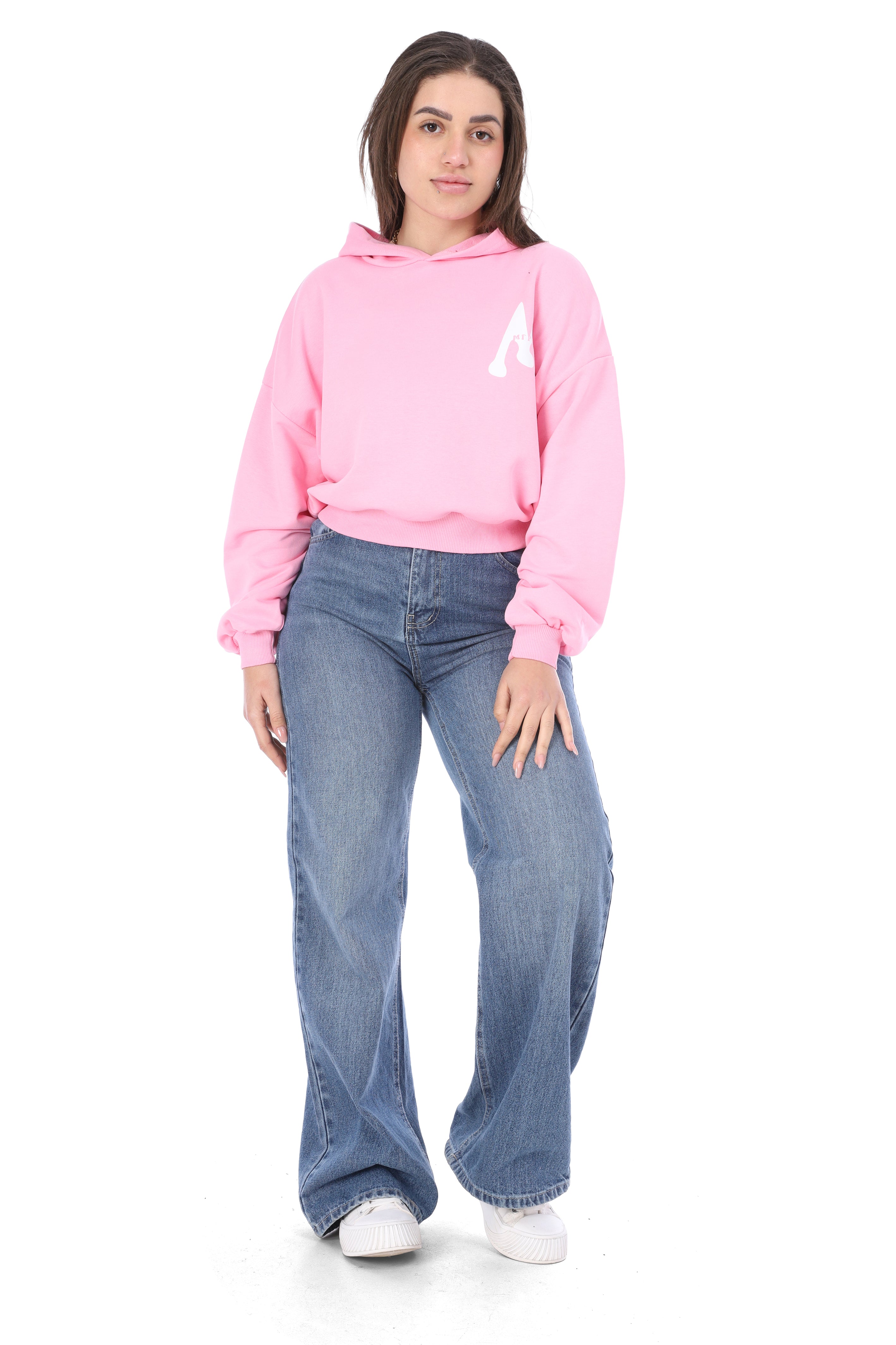 Cropped Hoodie with Hood 2079522