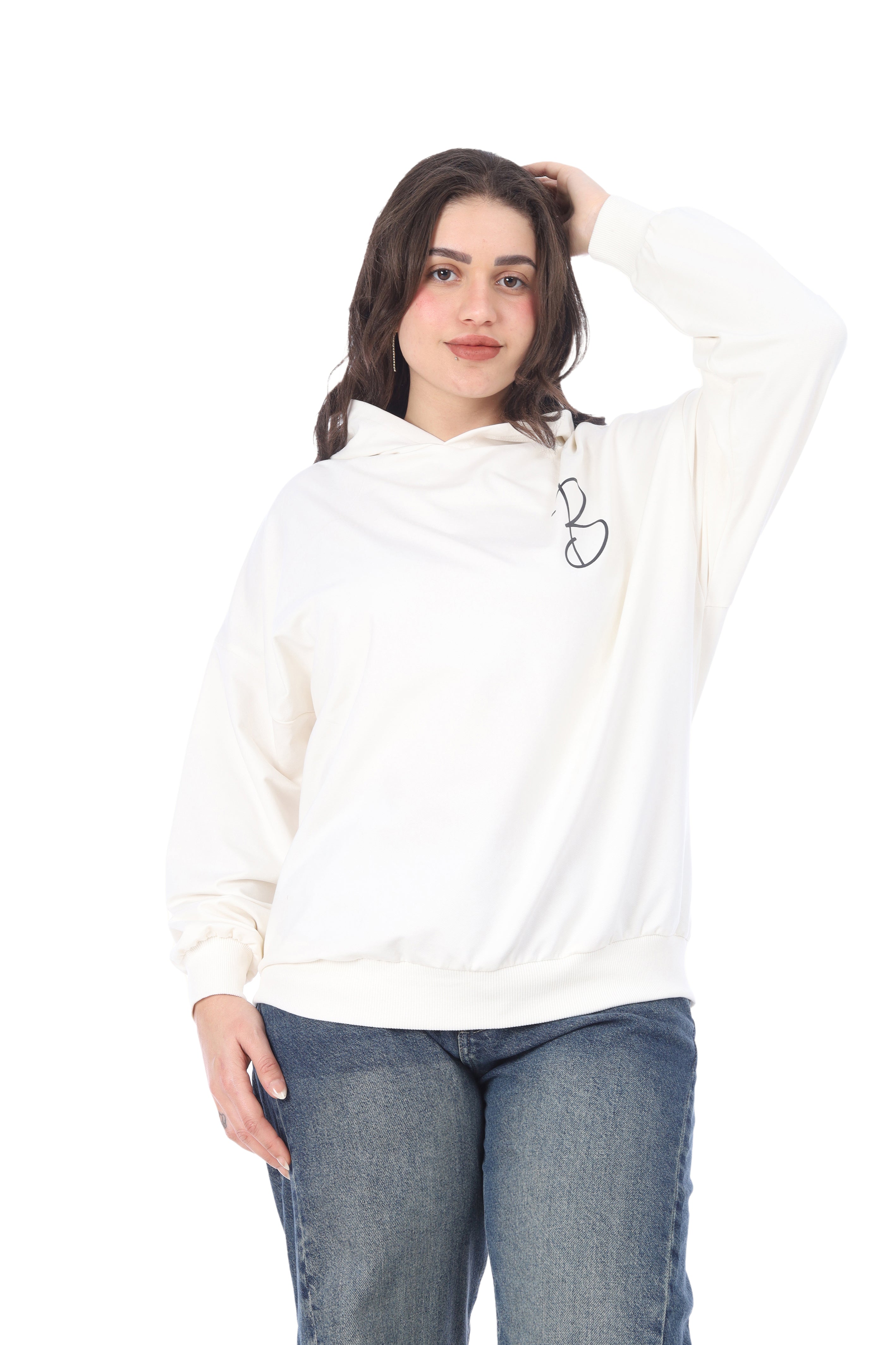 Printed Oversized Hoodie 2079538