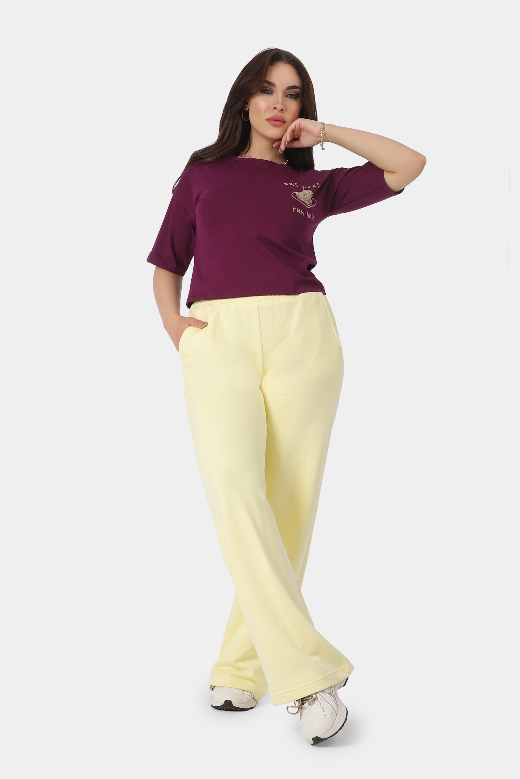 High-Waisted Wide-Leg Sweatpants 2079100