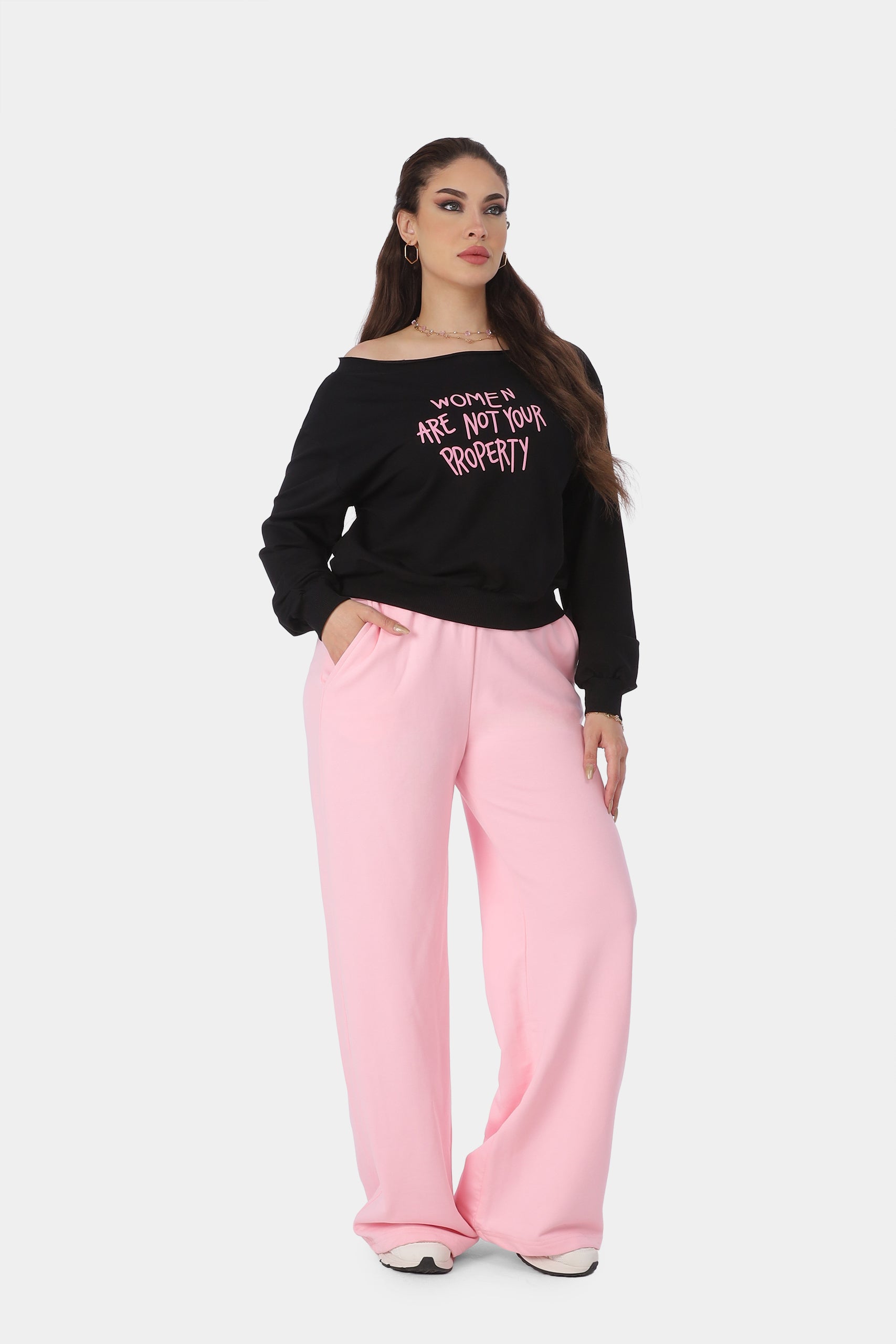 High-Waisted Wide-Leg Sweatpants 2079100