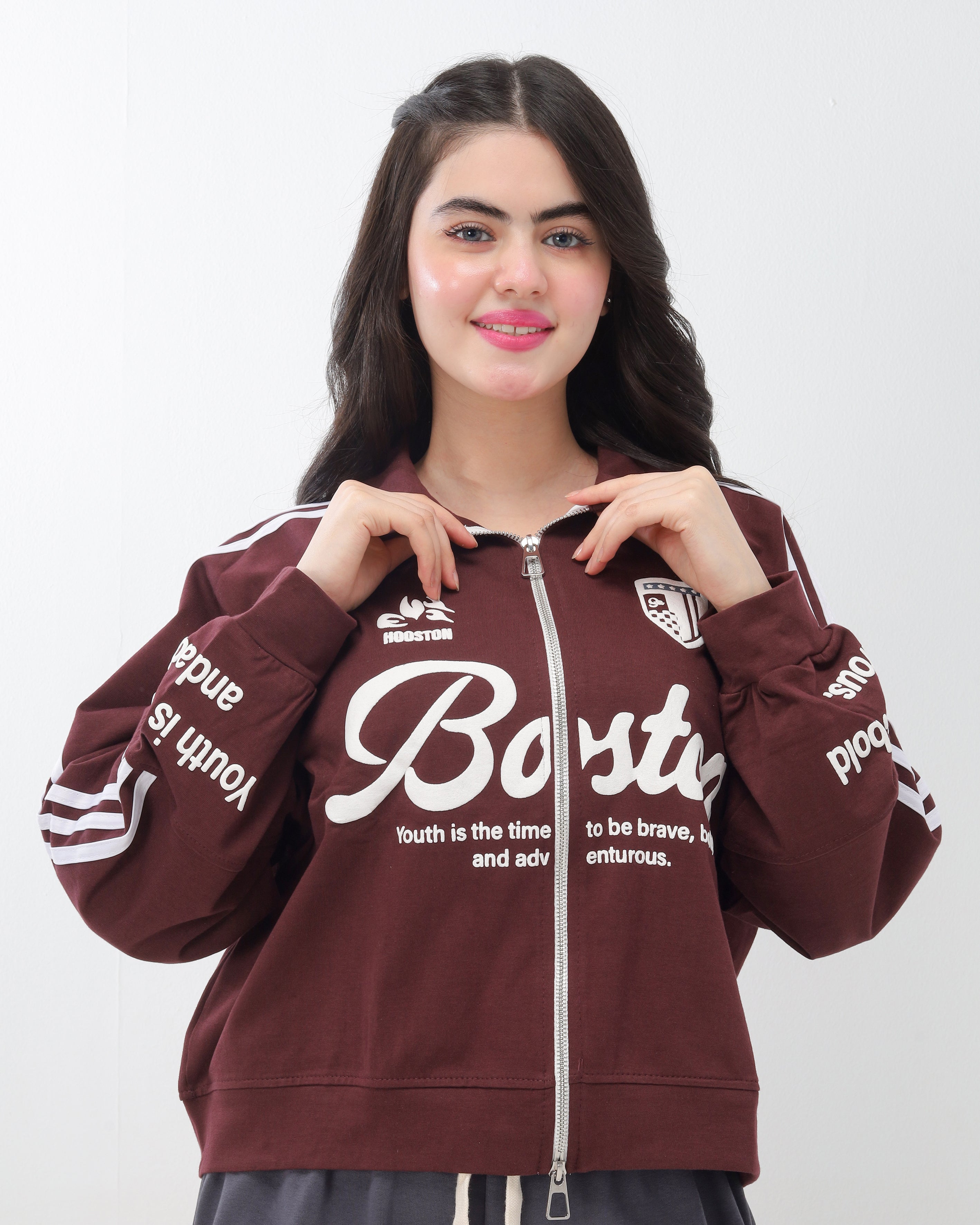 Graphic Zip-Up Track Sweatshirt 2082323