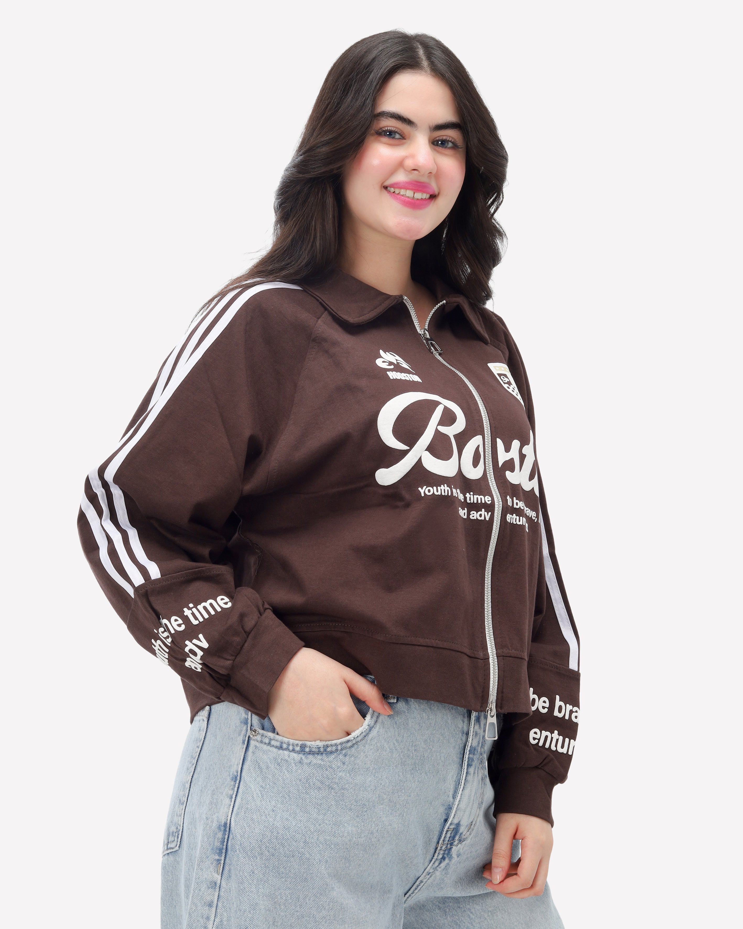 Graphic Zip-Up Track Sweatshirt 2082323