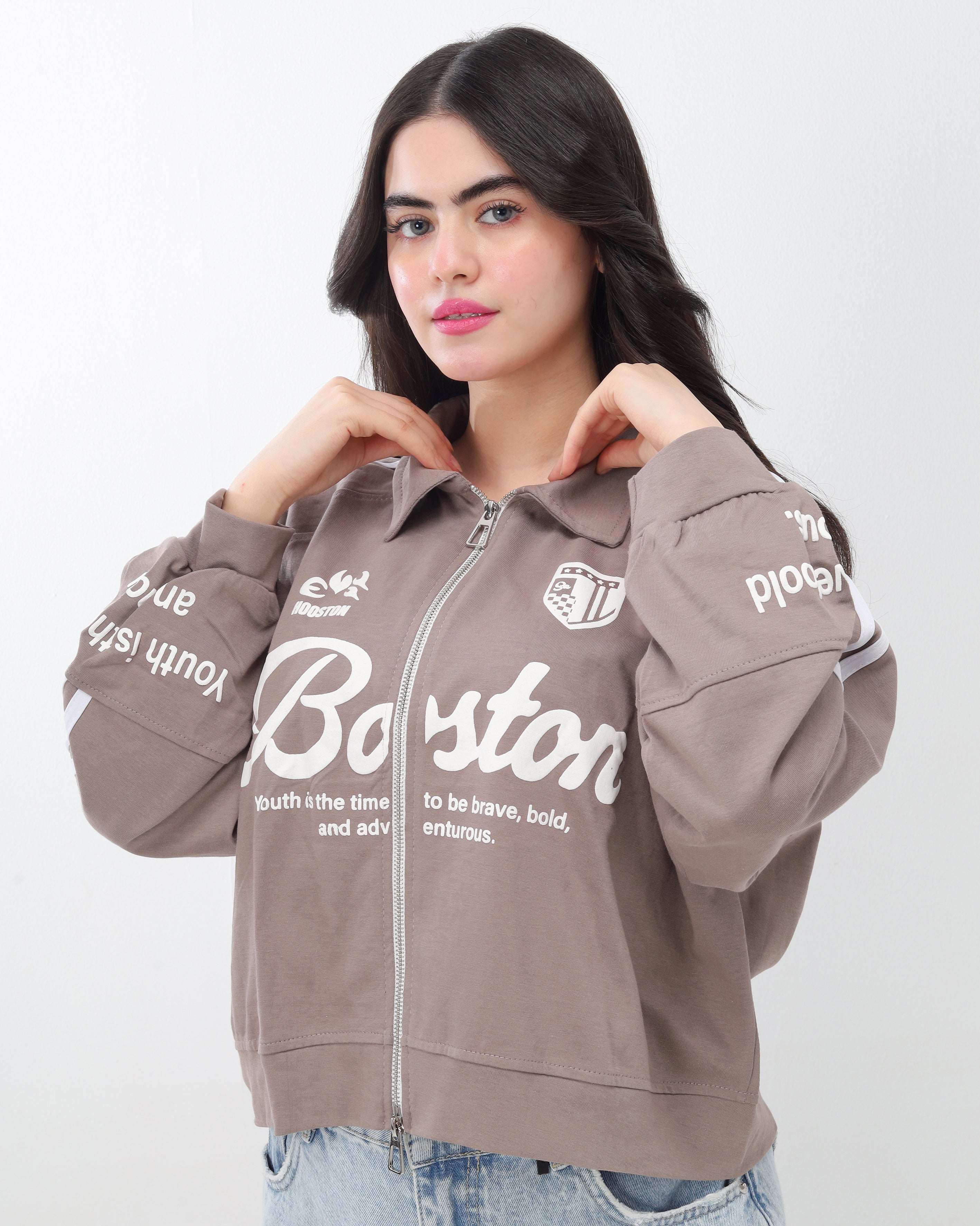 Graphic Zip-Up Track Sweatshirt 2082323