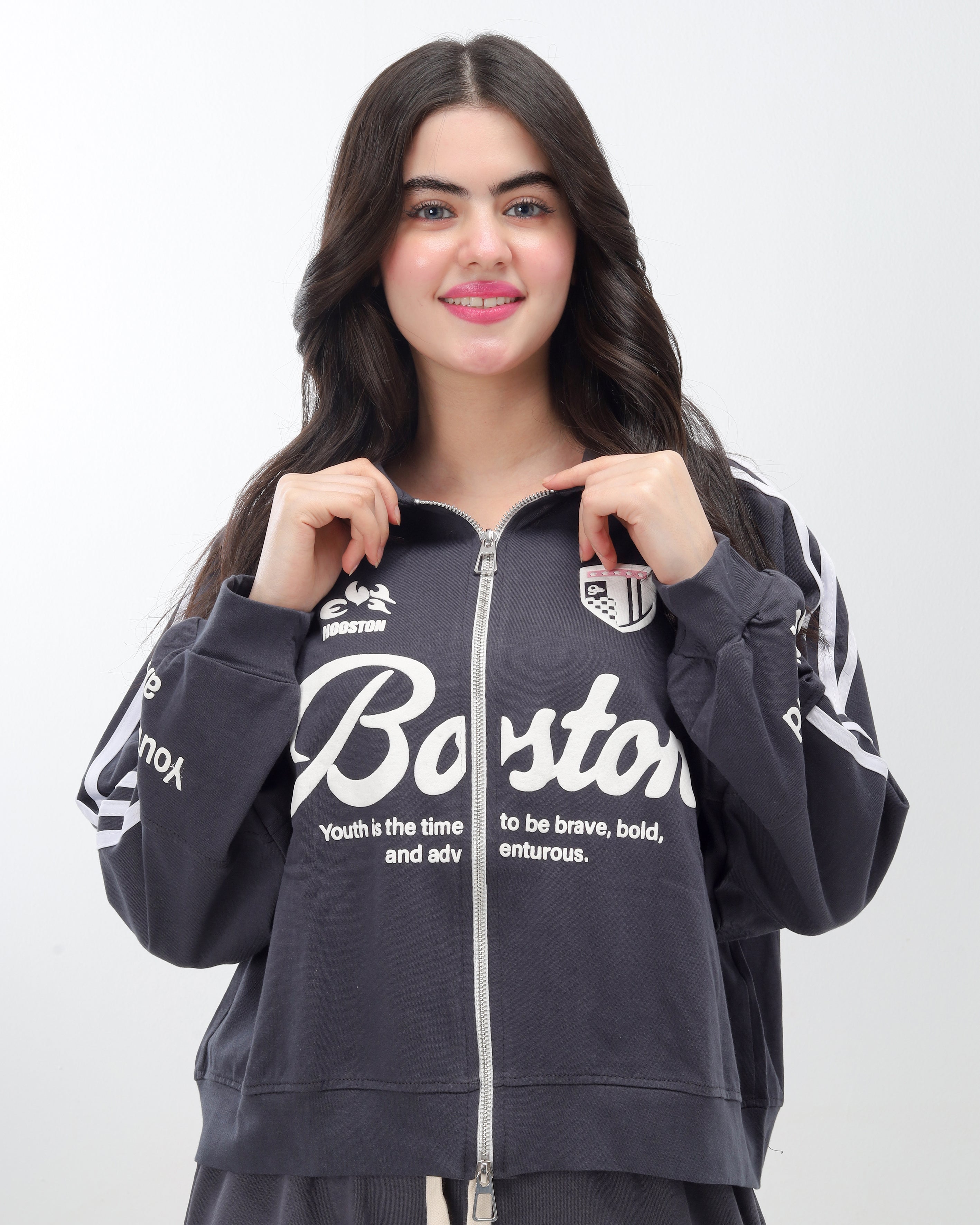 Graphic Zip-Up Track Sweatshirt 2082323