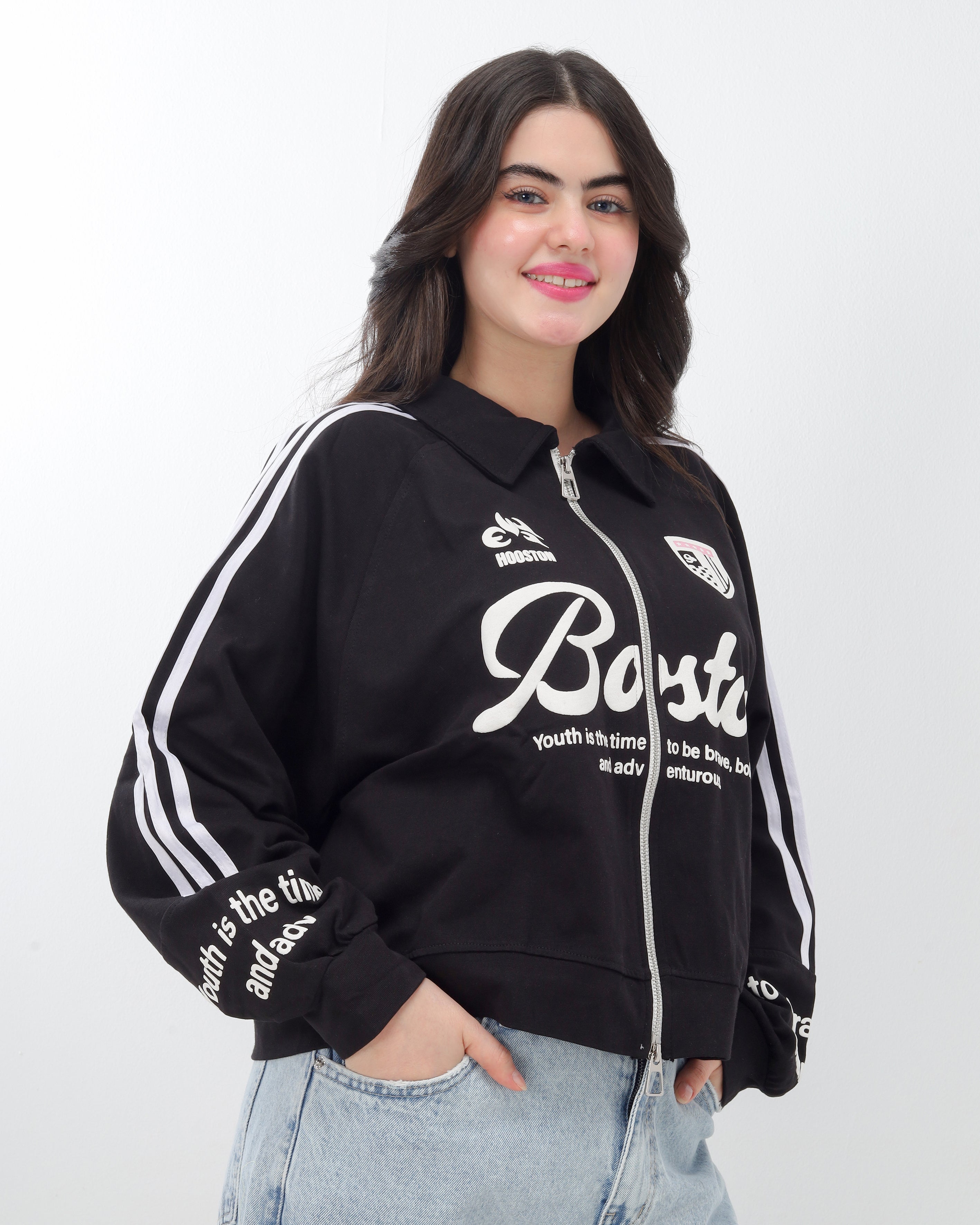 Graphic Zip-Up Track Sweatshirt 2082323
