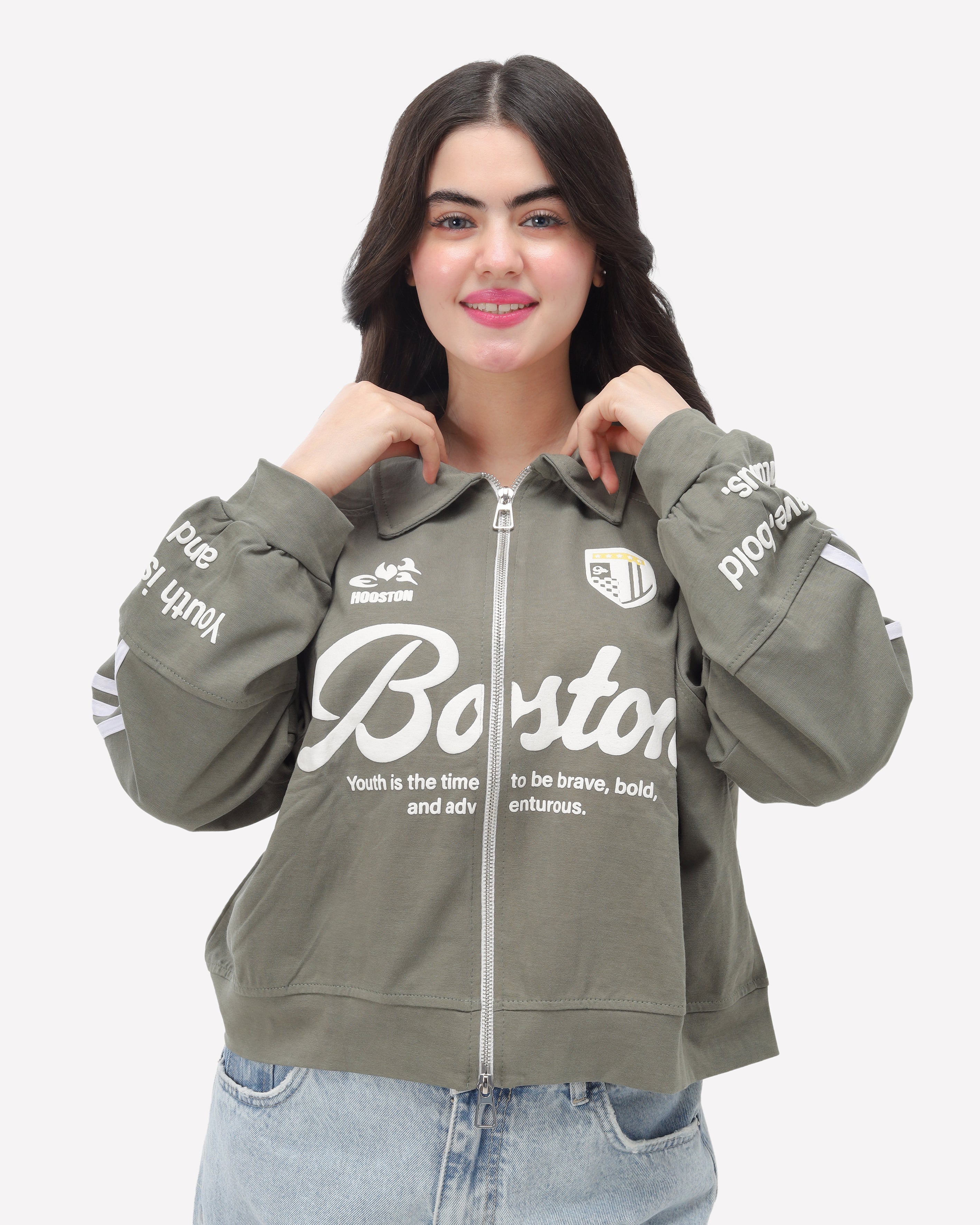 Graphic Zip-Up Track Sweatshirt 2082323