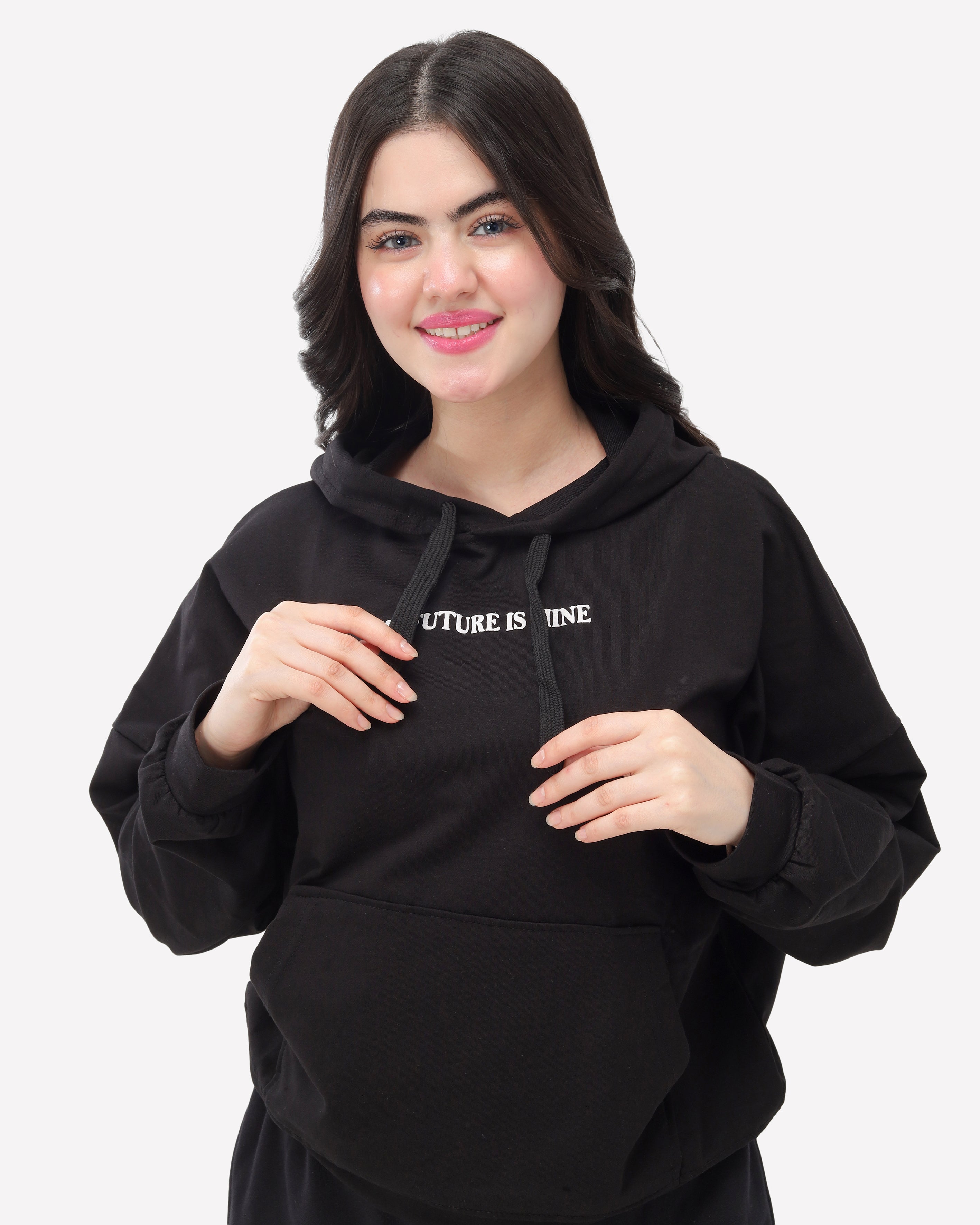 Cropped Hoodie with Hood 20825070
